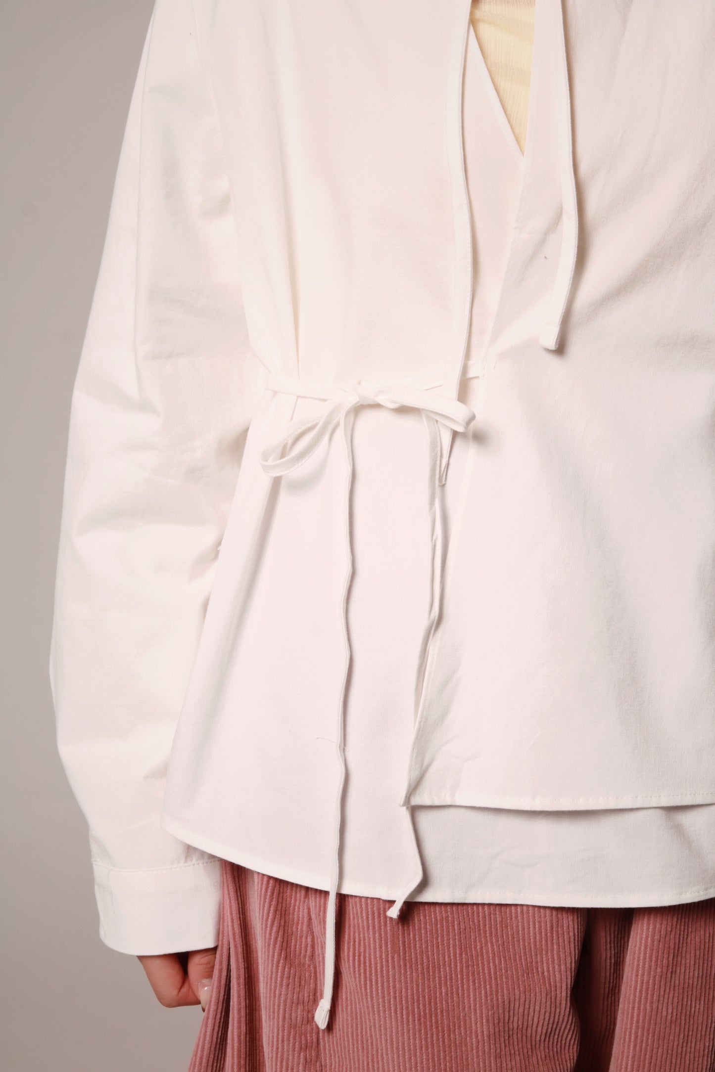 Ribbon Shirt (White)