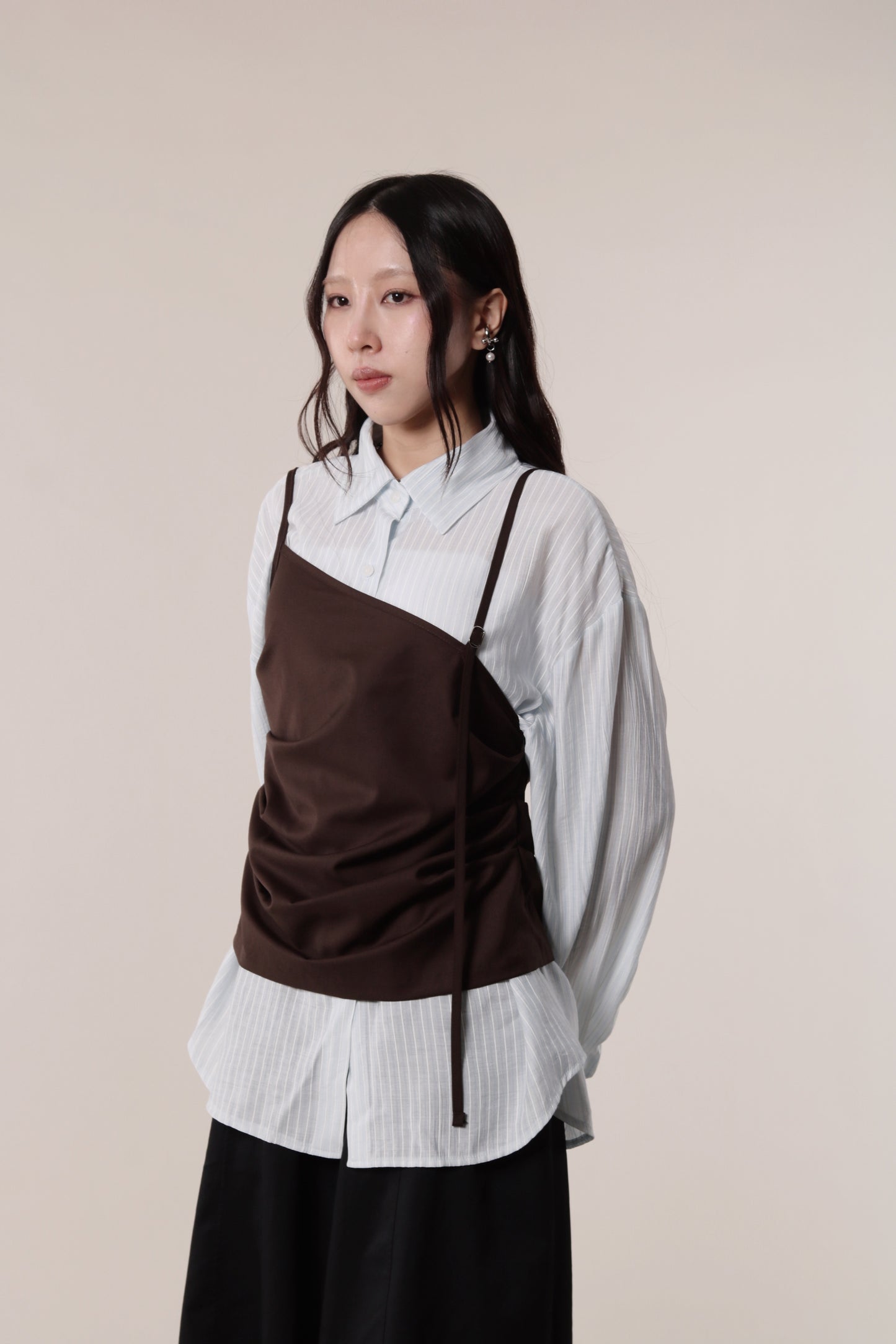 Autumn Striped Shirt (Baby Blue)