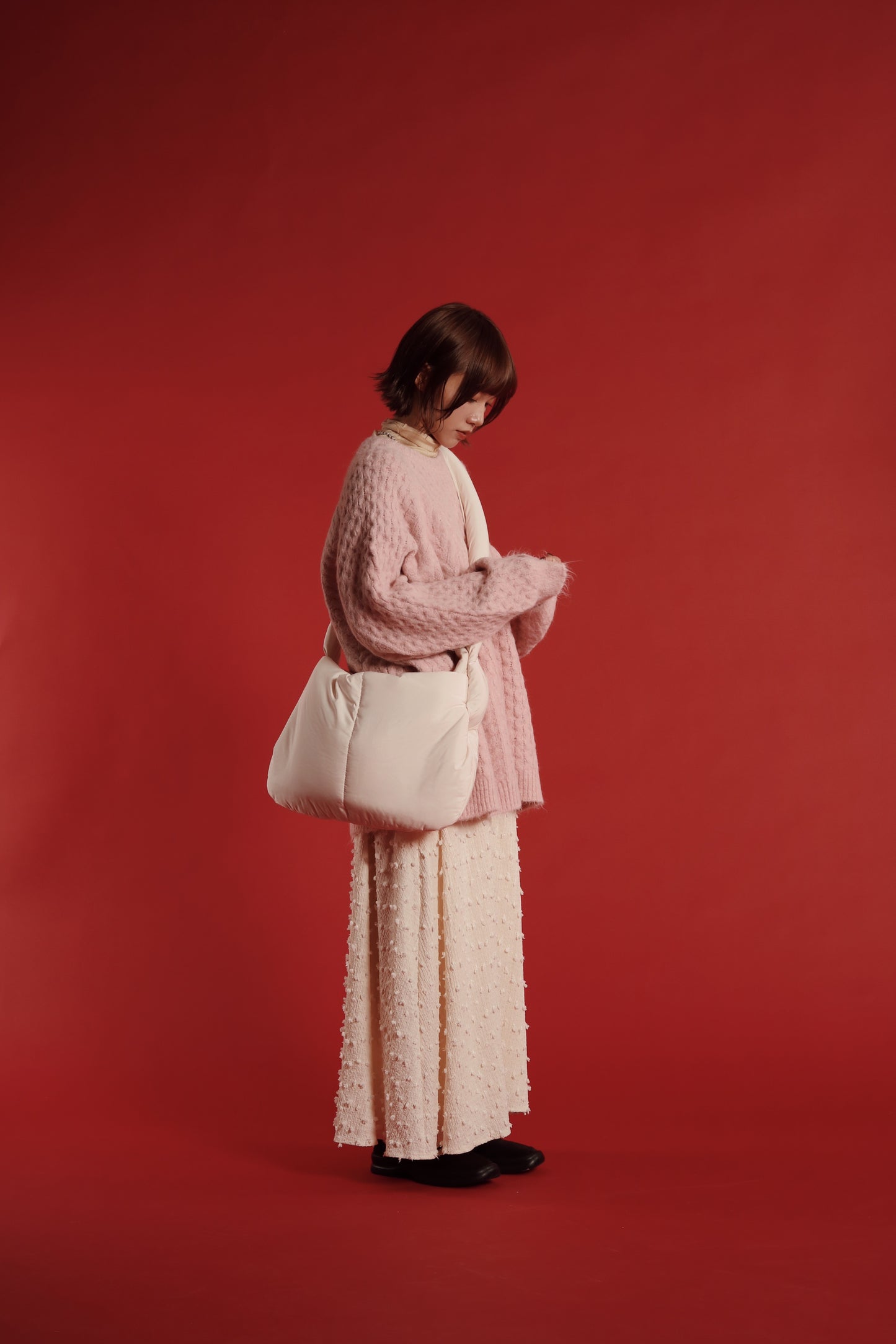 Doll Cloud Bag (Black/Brown/Ivory)