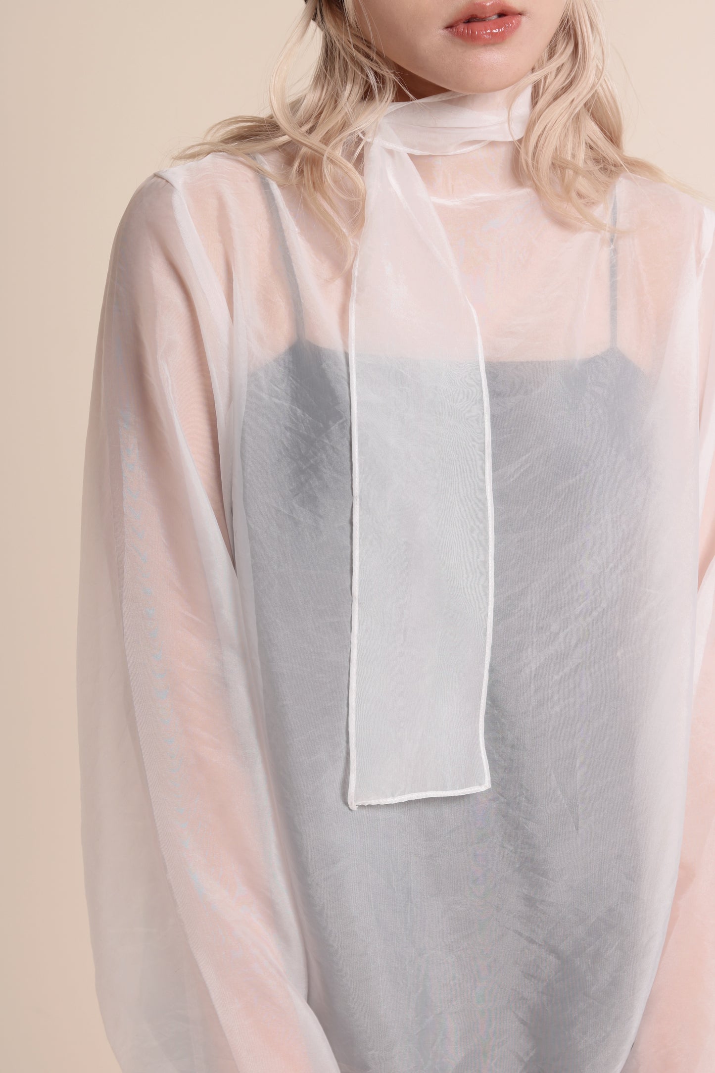 Doll See Through Blouse (White)