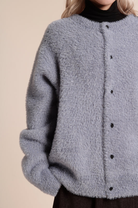 Fluffy Cardigan (Baby Blue)
