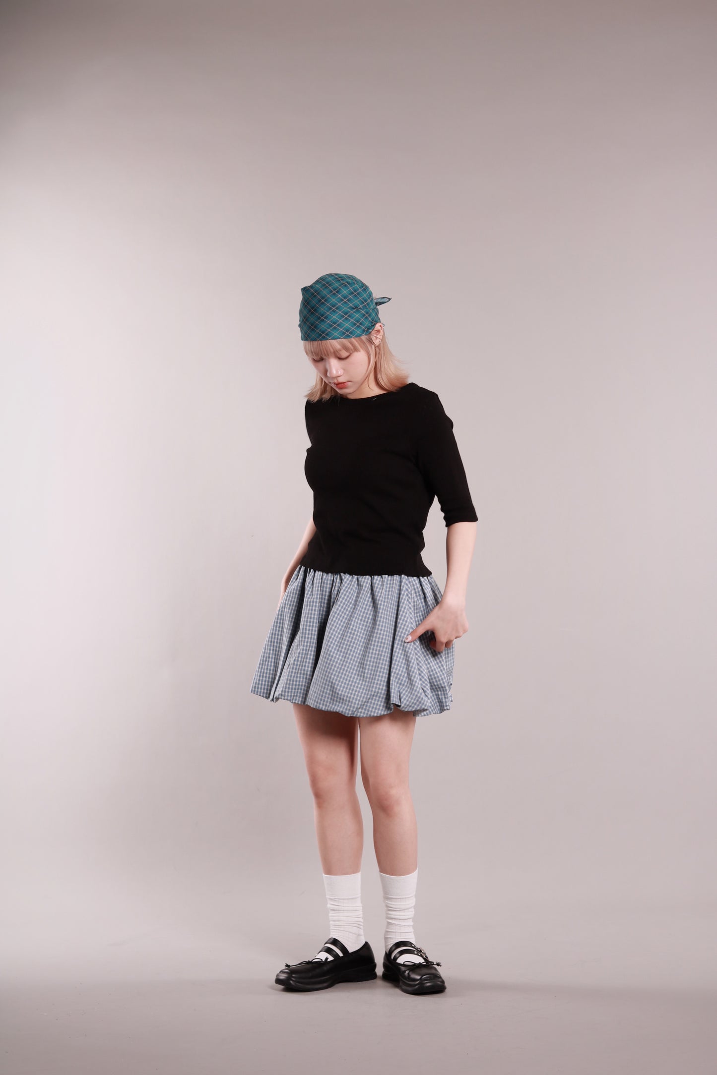 Ballon Mini Skirt (Blue)