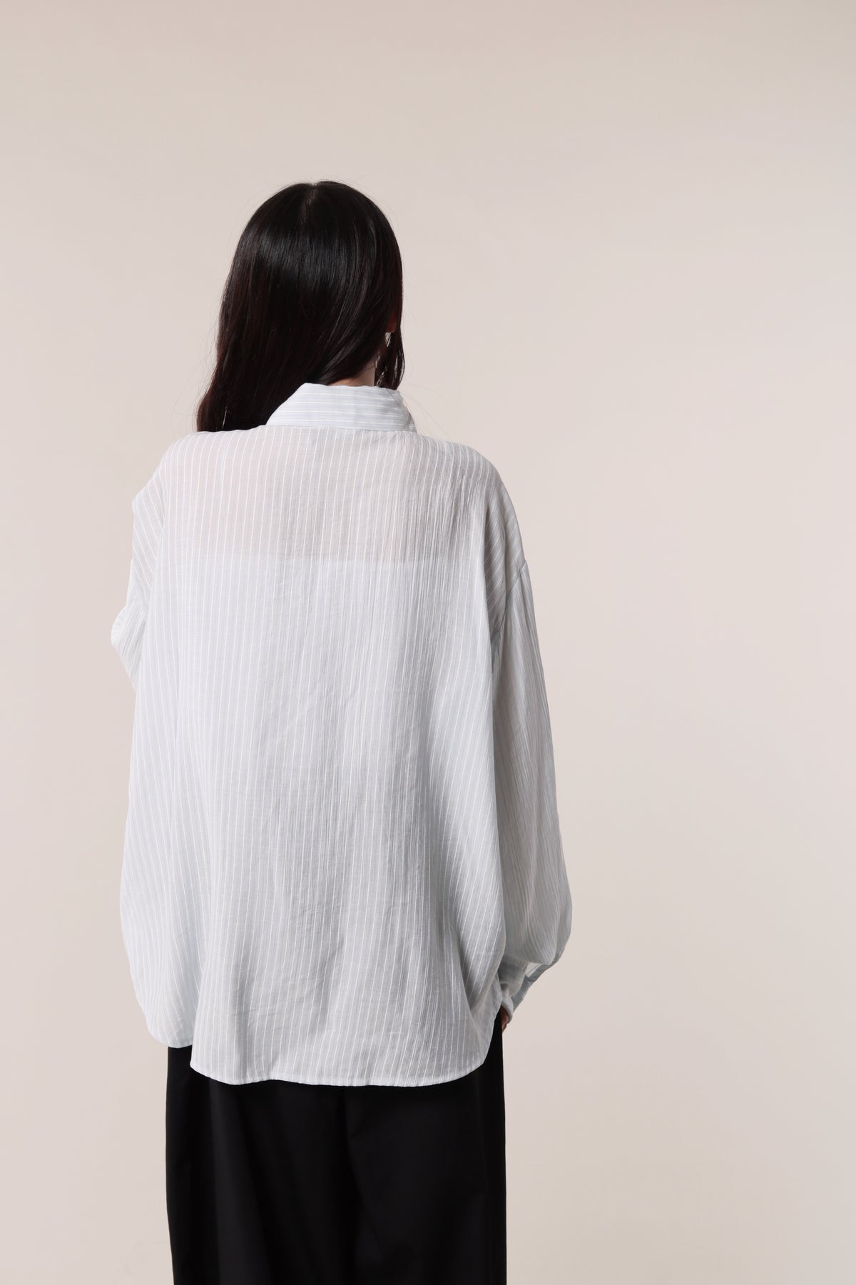 Autumn Striped Shirt (Baby Blue)