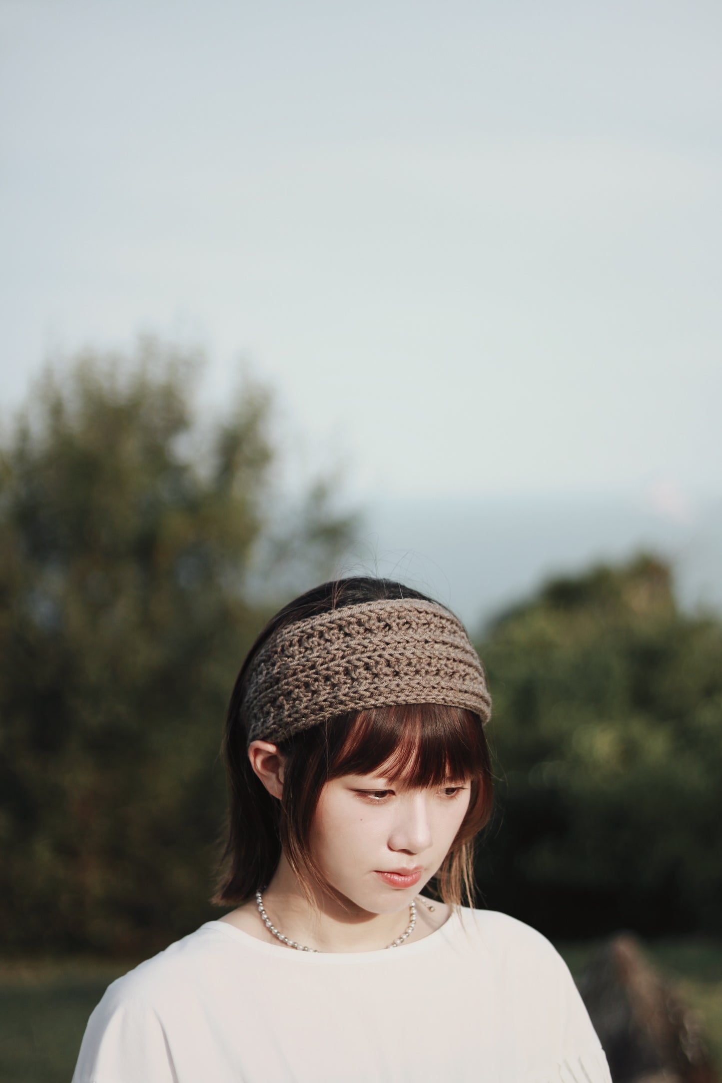 Ribbon Headband (Black/Brown/Grey/Ivory/Pink)