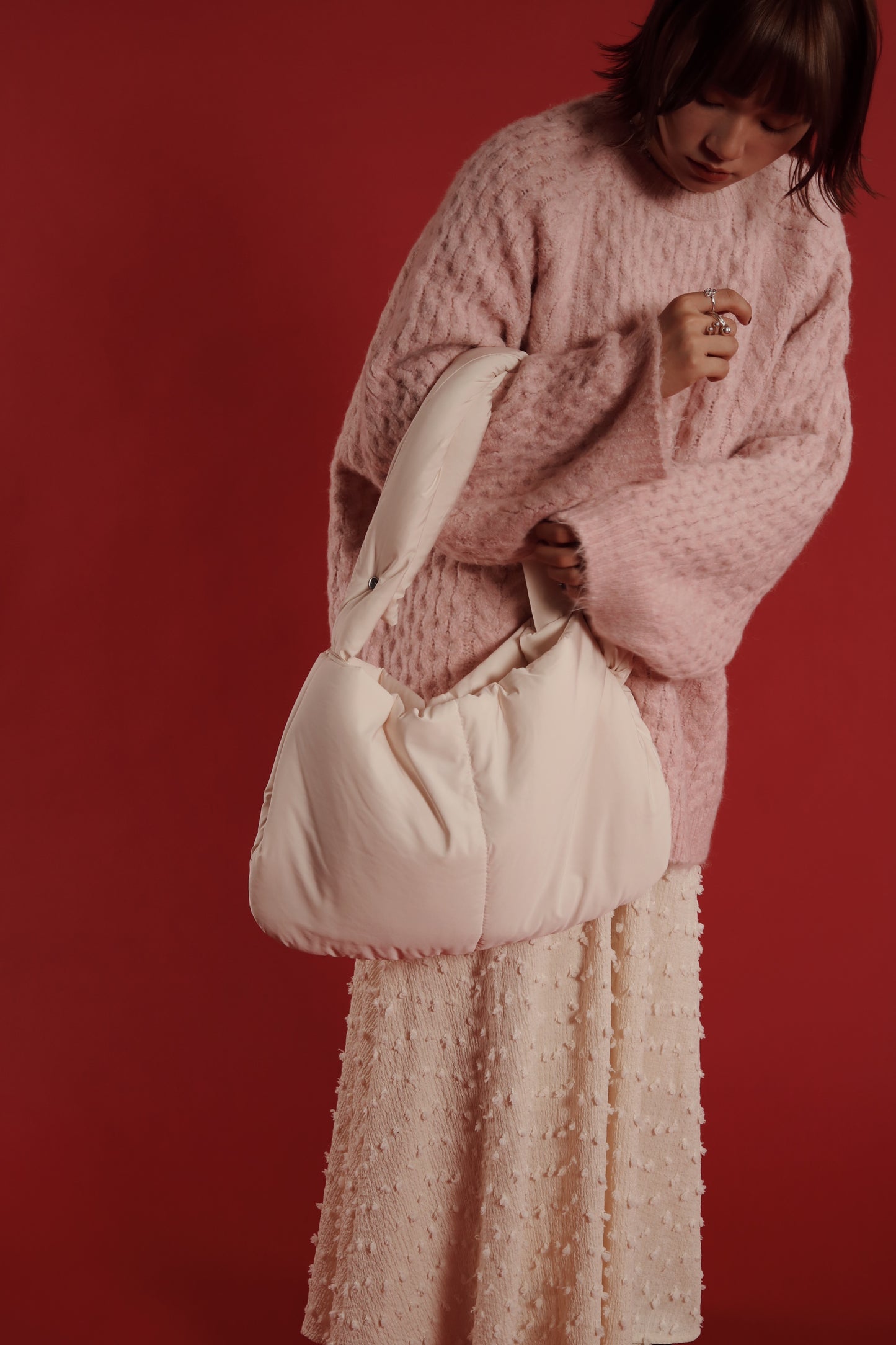 Doll Cloud Bag (Black/Brown/Ivory)