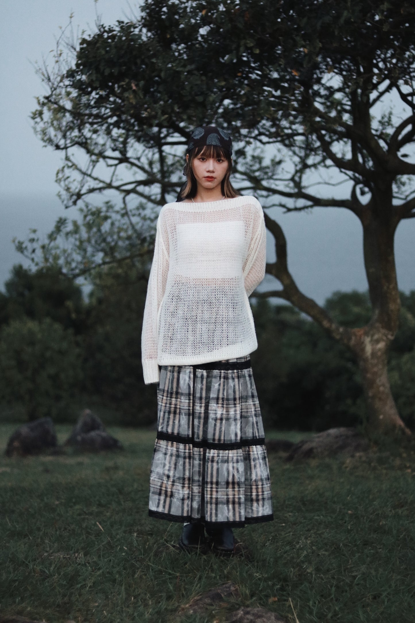 Autumn Knit Top (White)