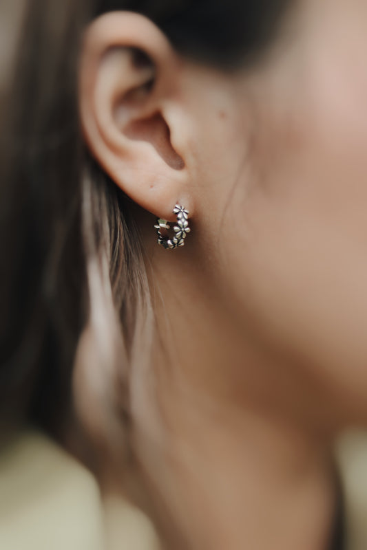 Vintage Tiny Flower Earrings