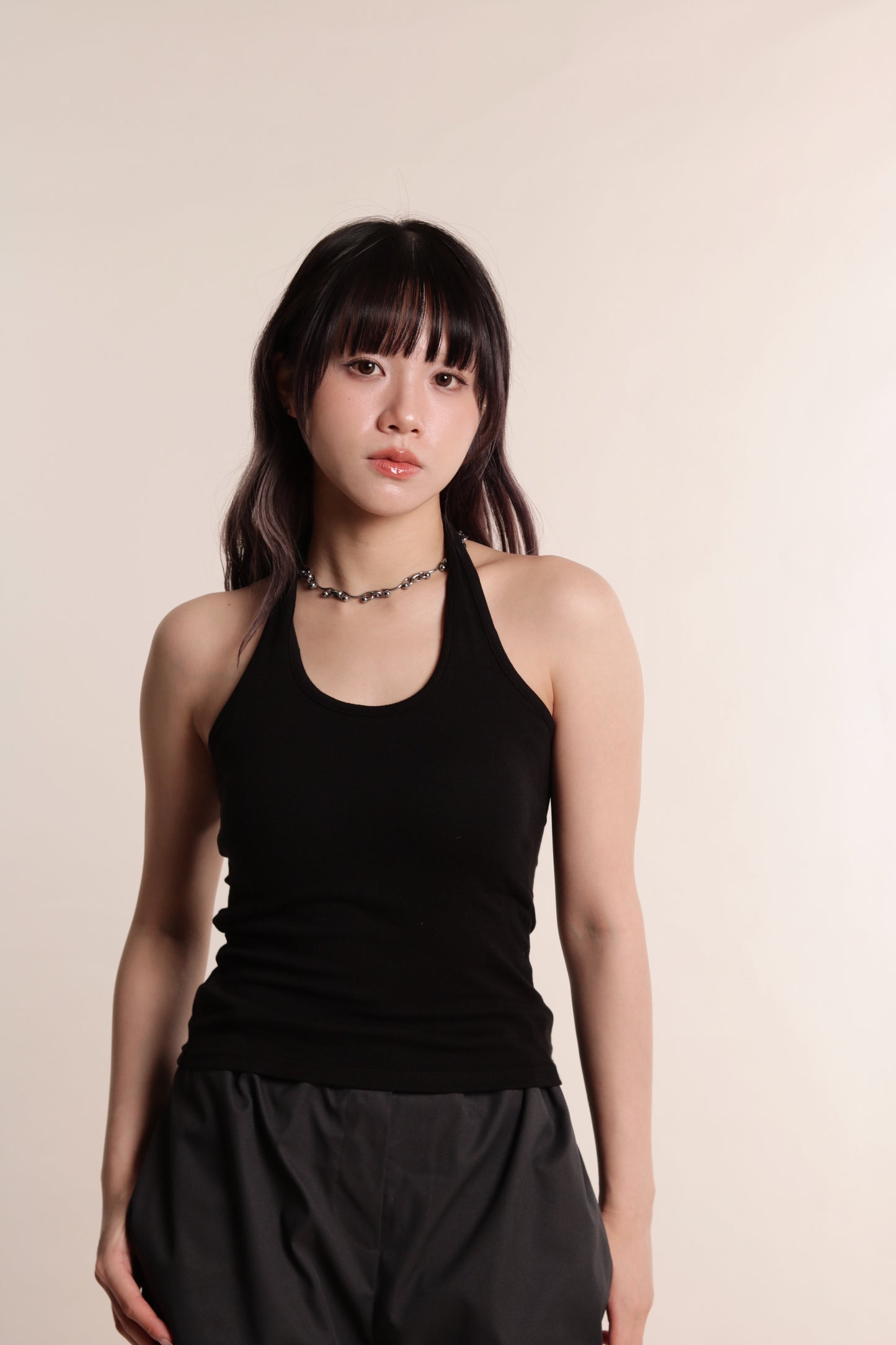Halter Bra Top (Black)