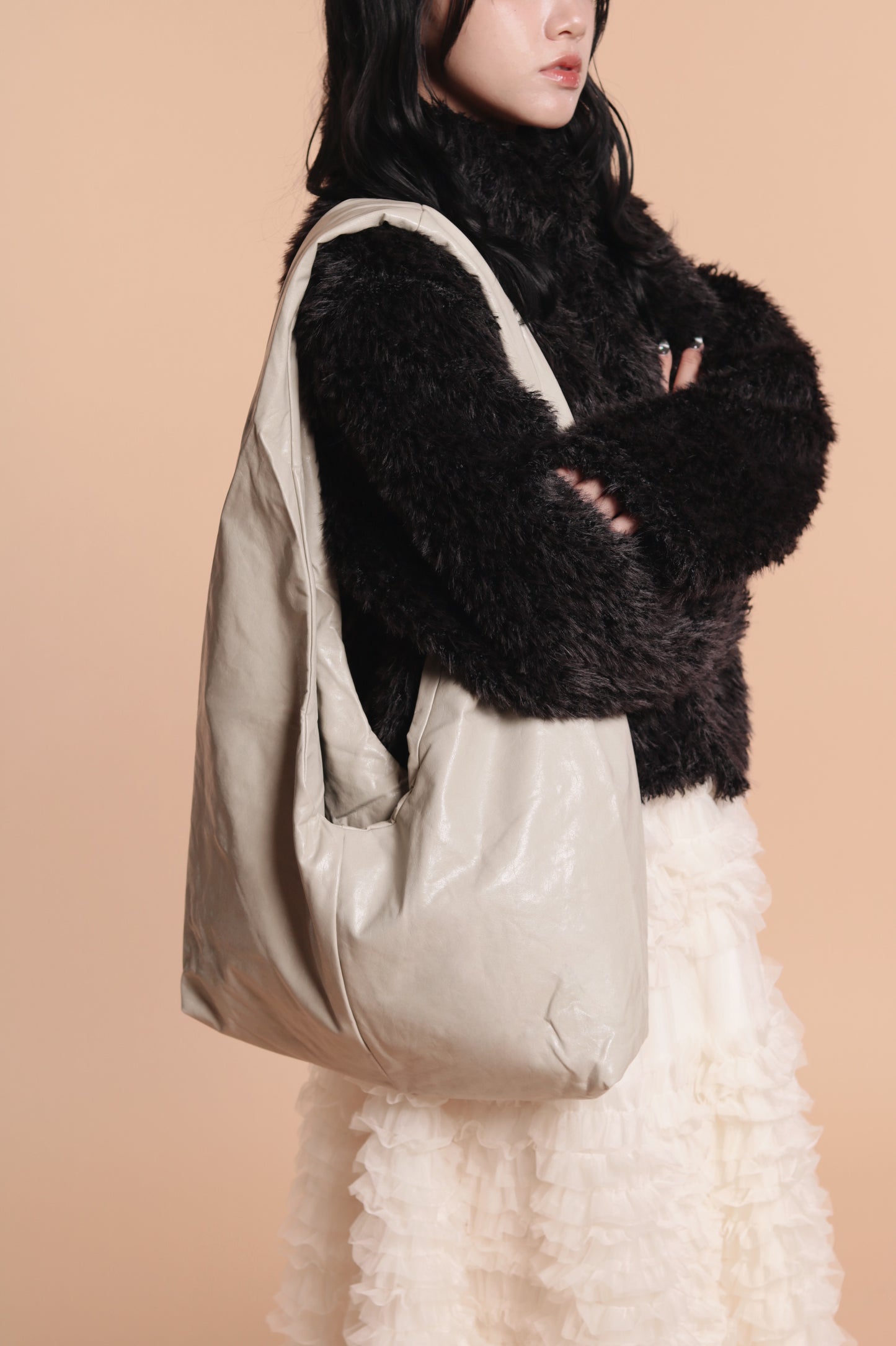 Cloudy Hobo Bag (Beige)