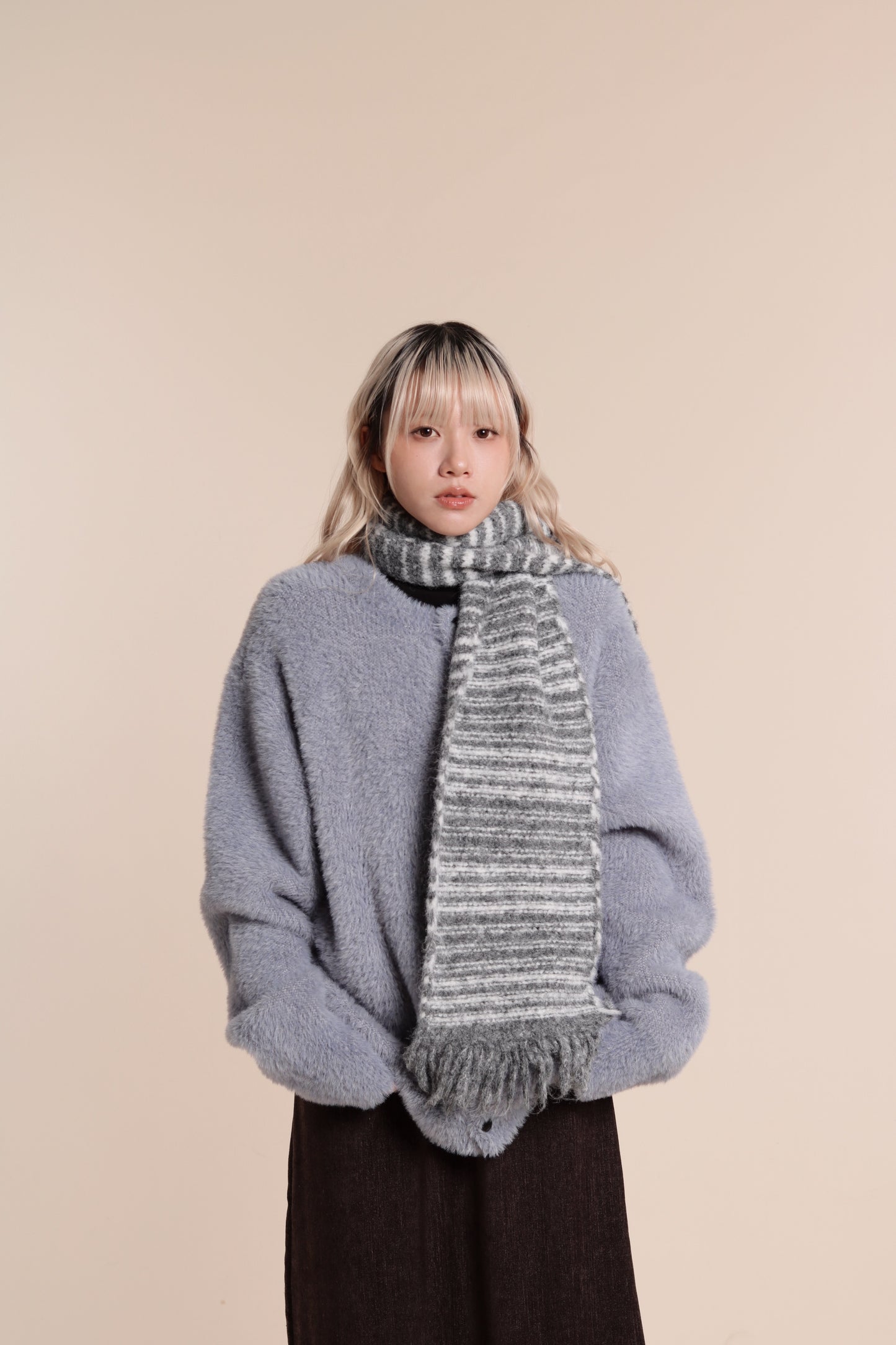 Fluffy Cardigan (Baby Blue)