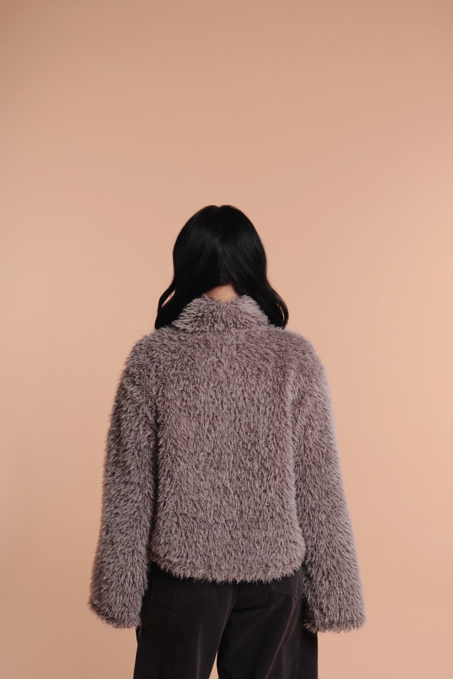 Fluffy Cardigan (Grey)