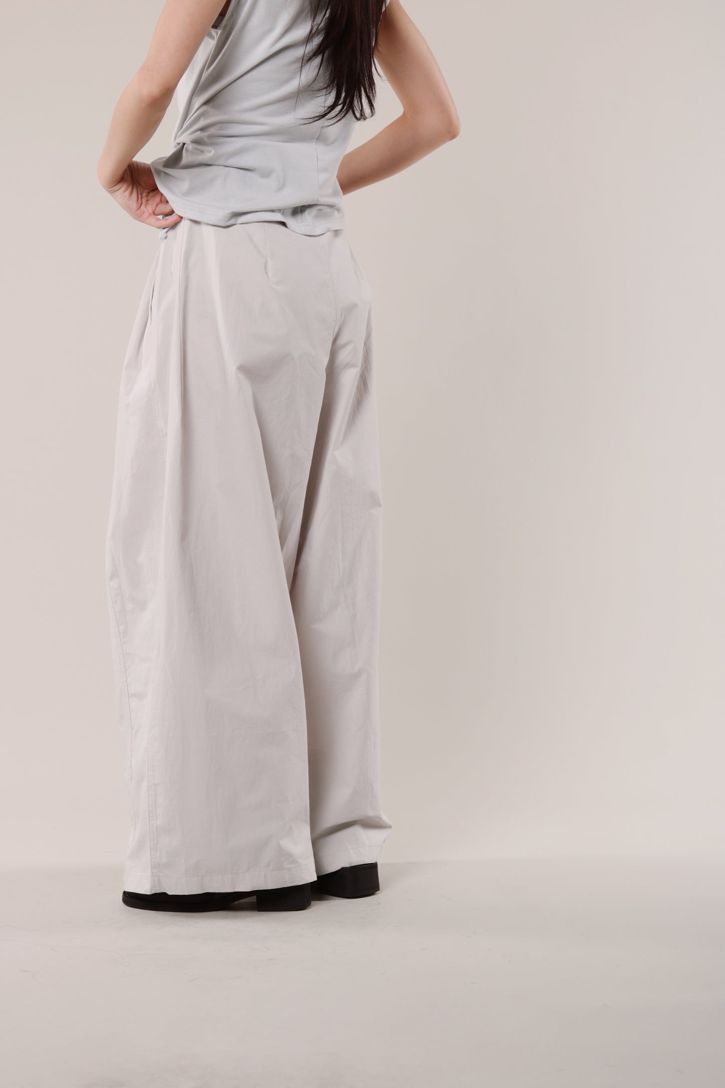 Wide Leg Pants (Light Grey)