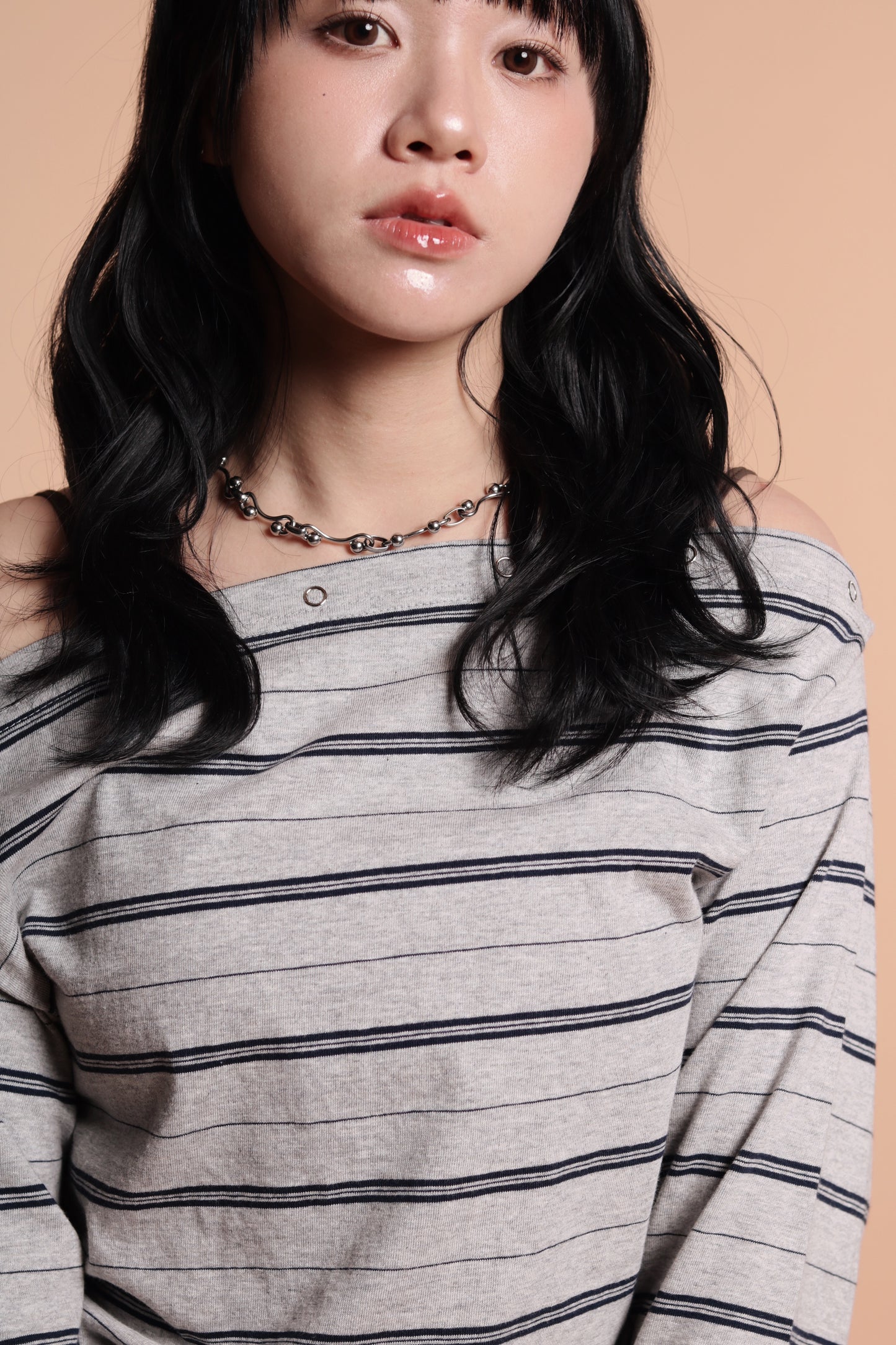 Striped Top (Grey)