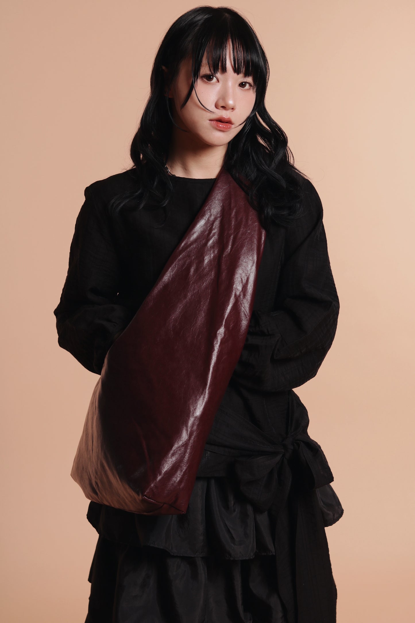 Cloudy Hobo Bag (Wine)