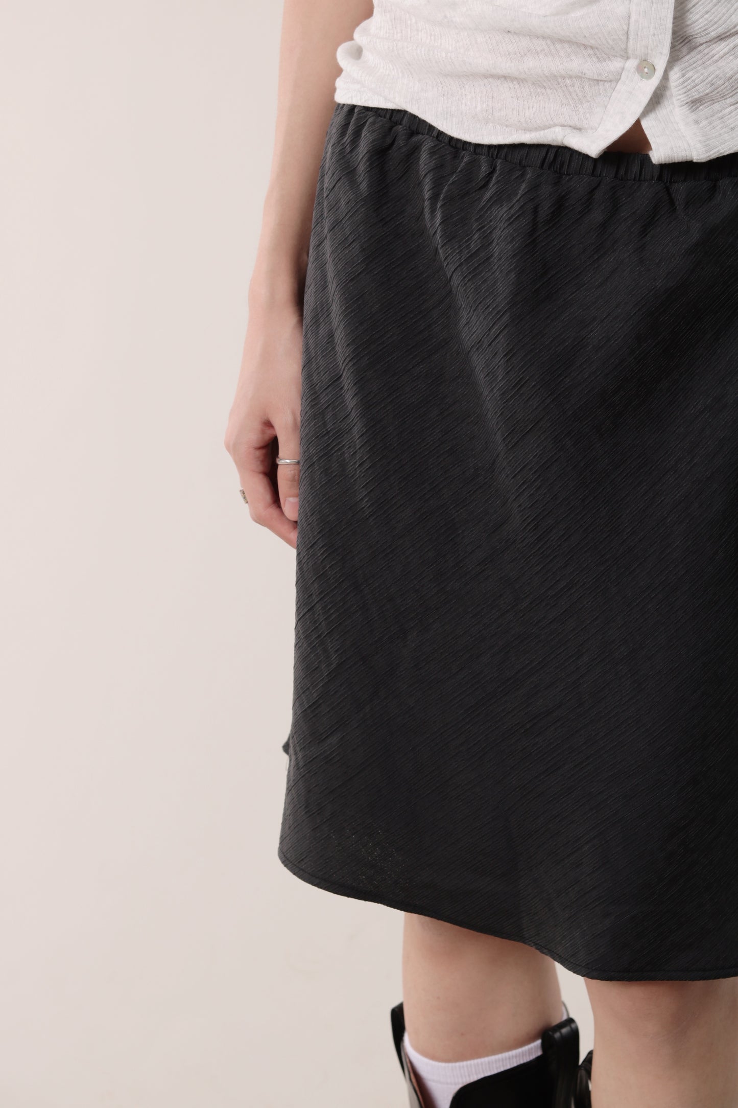 Textured Skirt (Black)