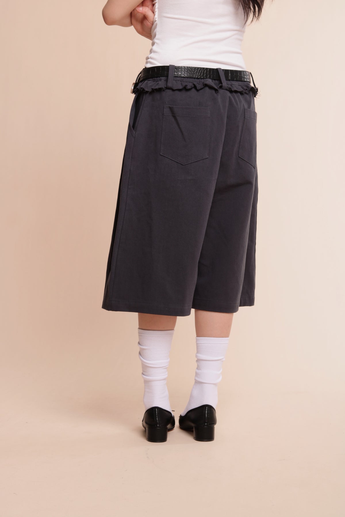 Ruffle Shorts (Navy)