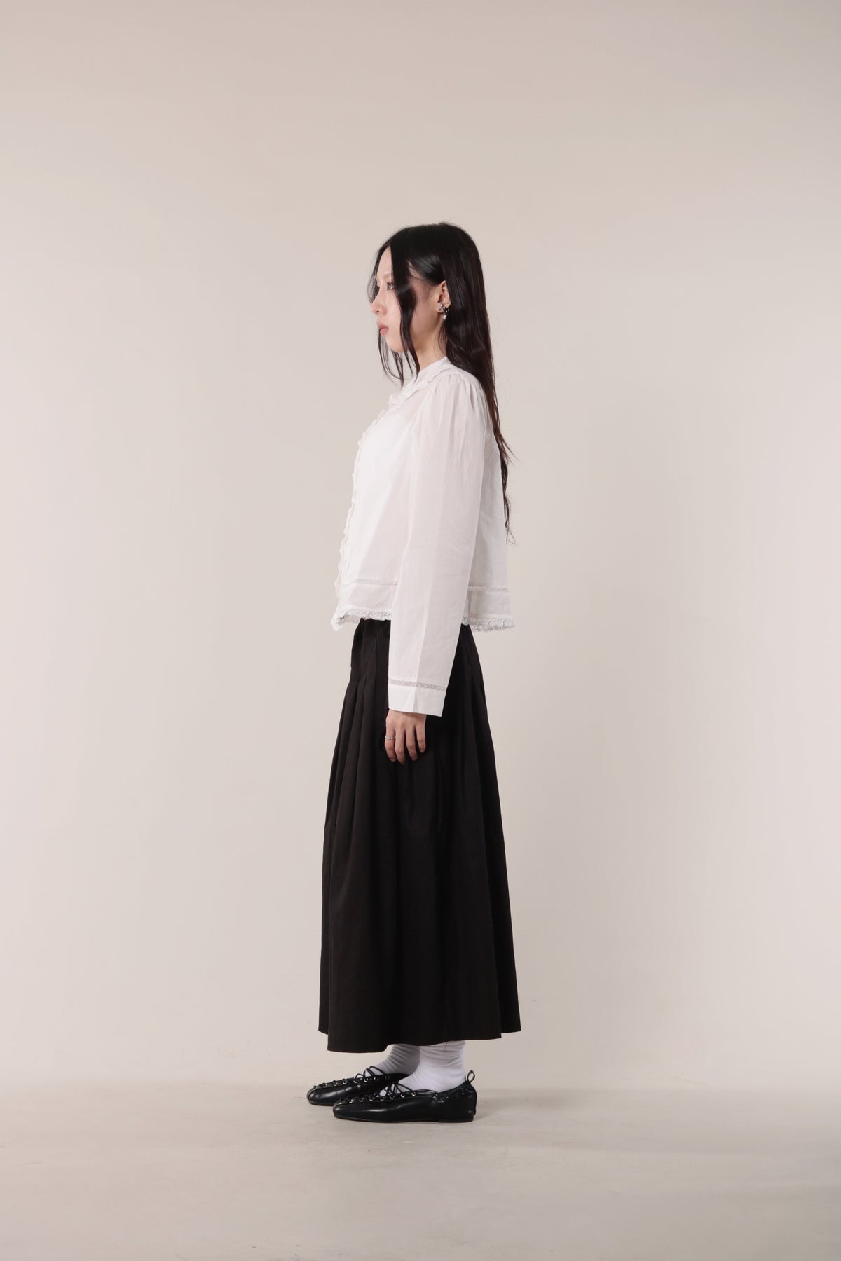 Pleated Skirt (Black)