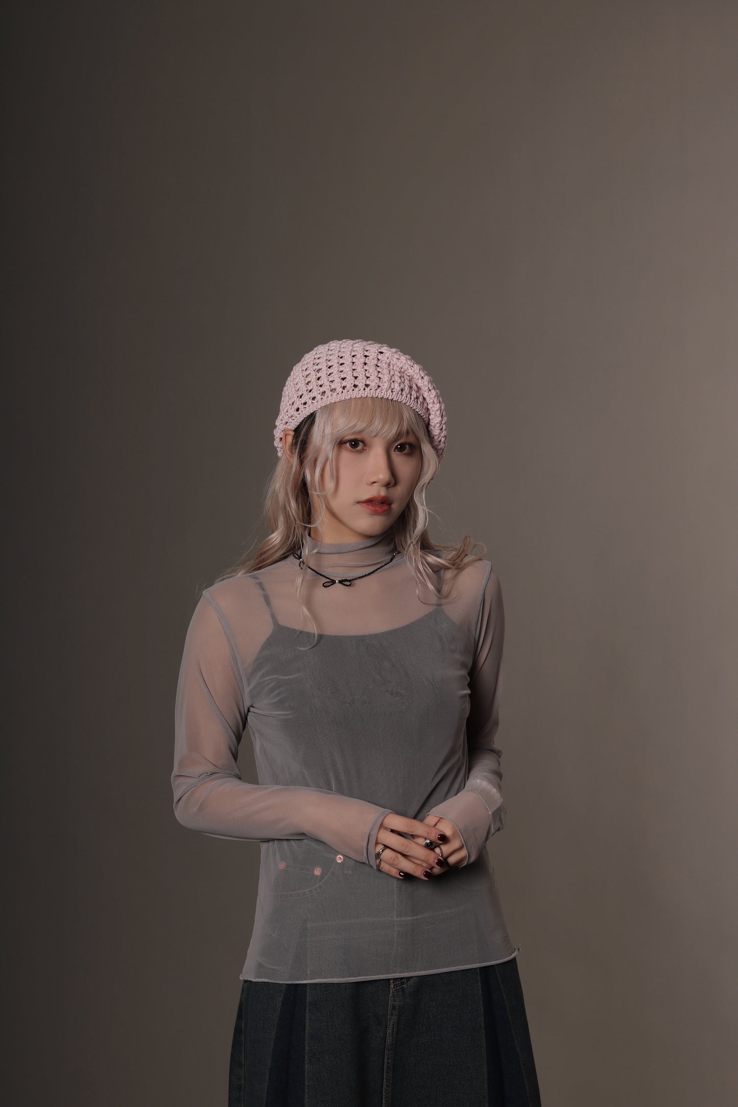 Daily Knit Beret (Black/Blue/Pink/Purple/White)