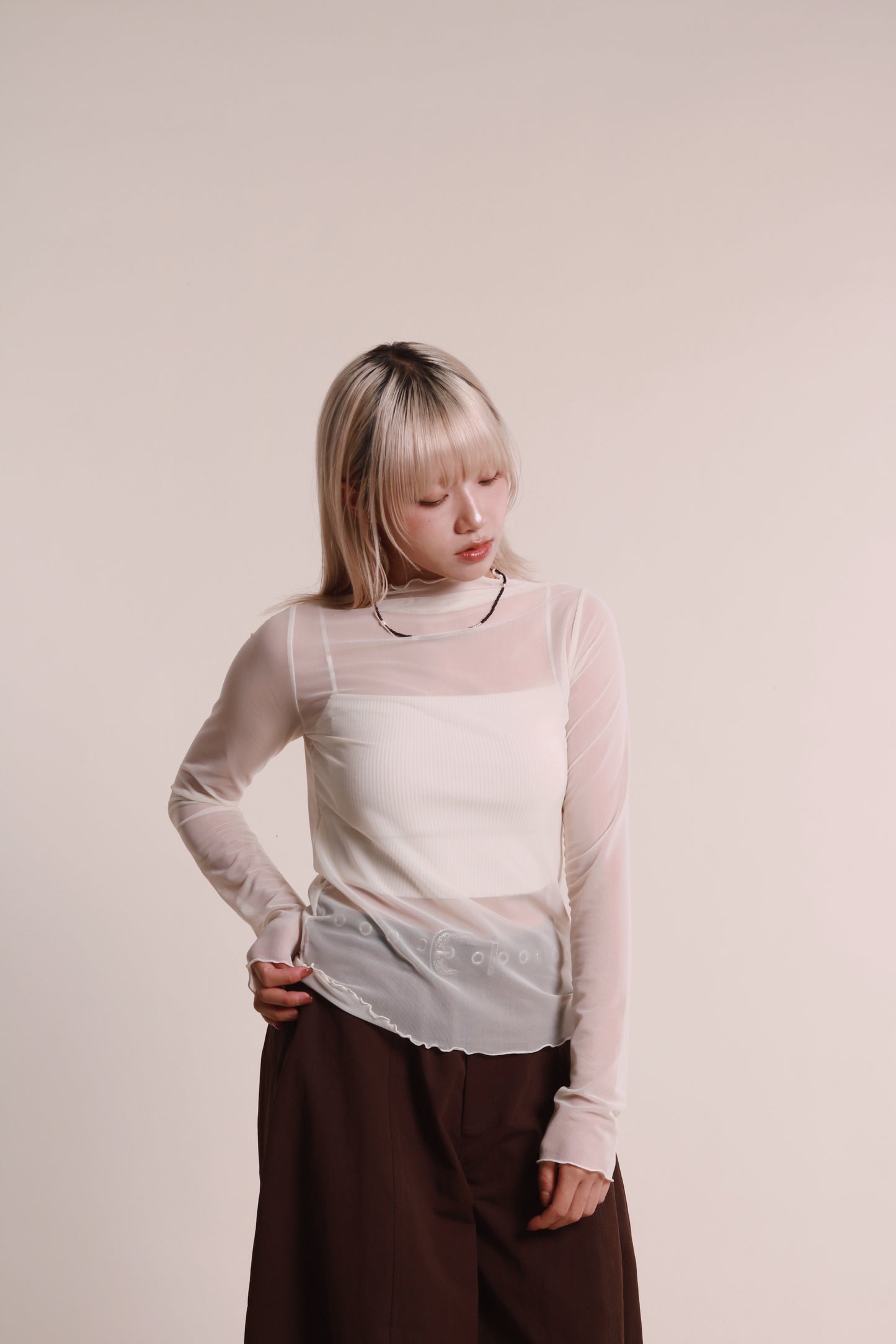 Daily See Through Top (Ivory)