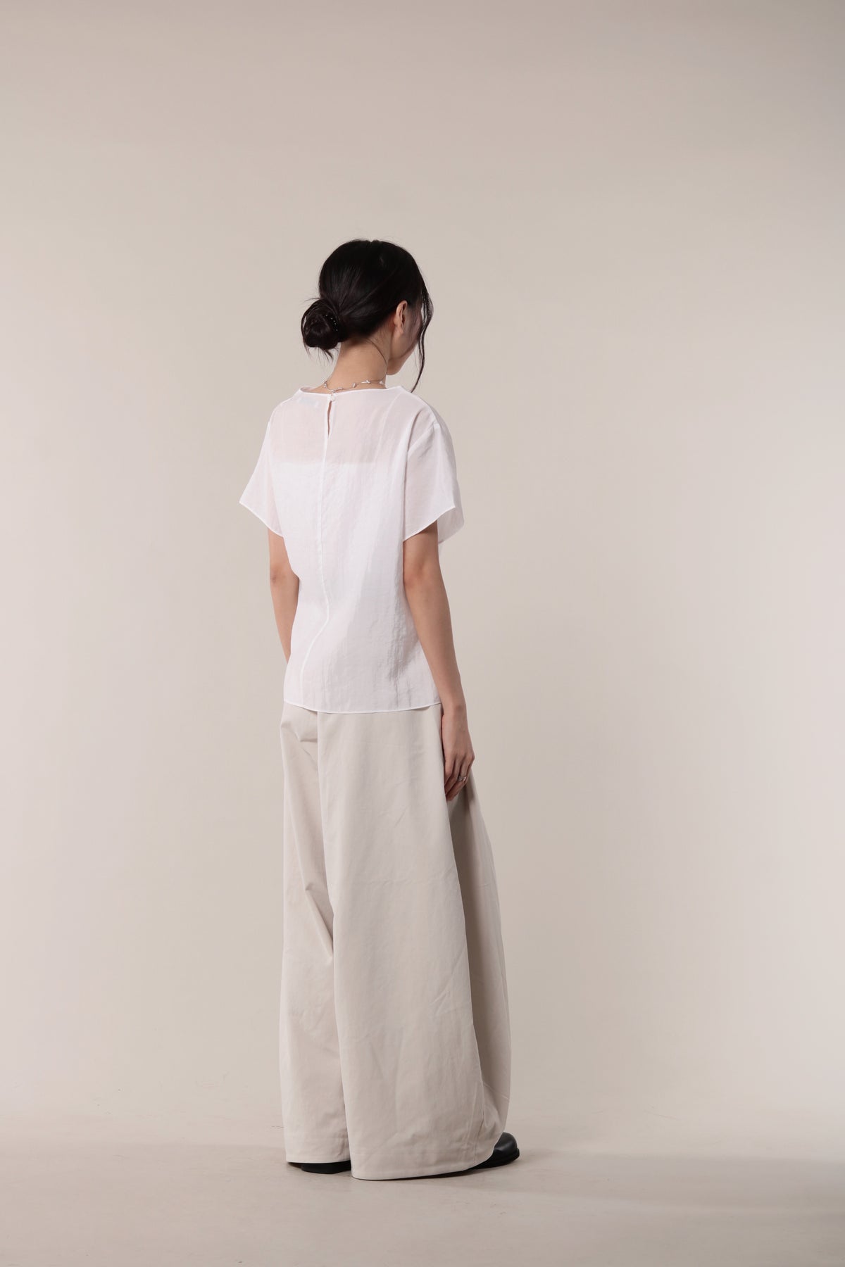 Asymmetric Twist Top (White)