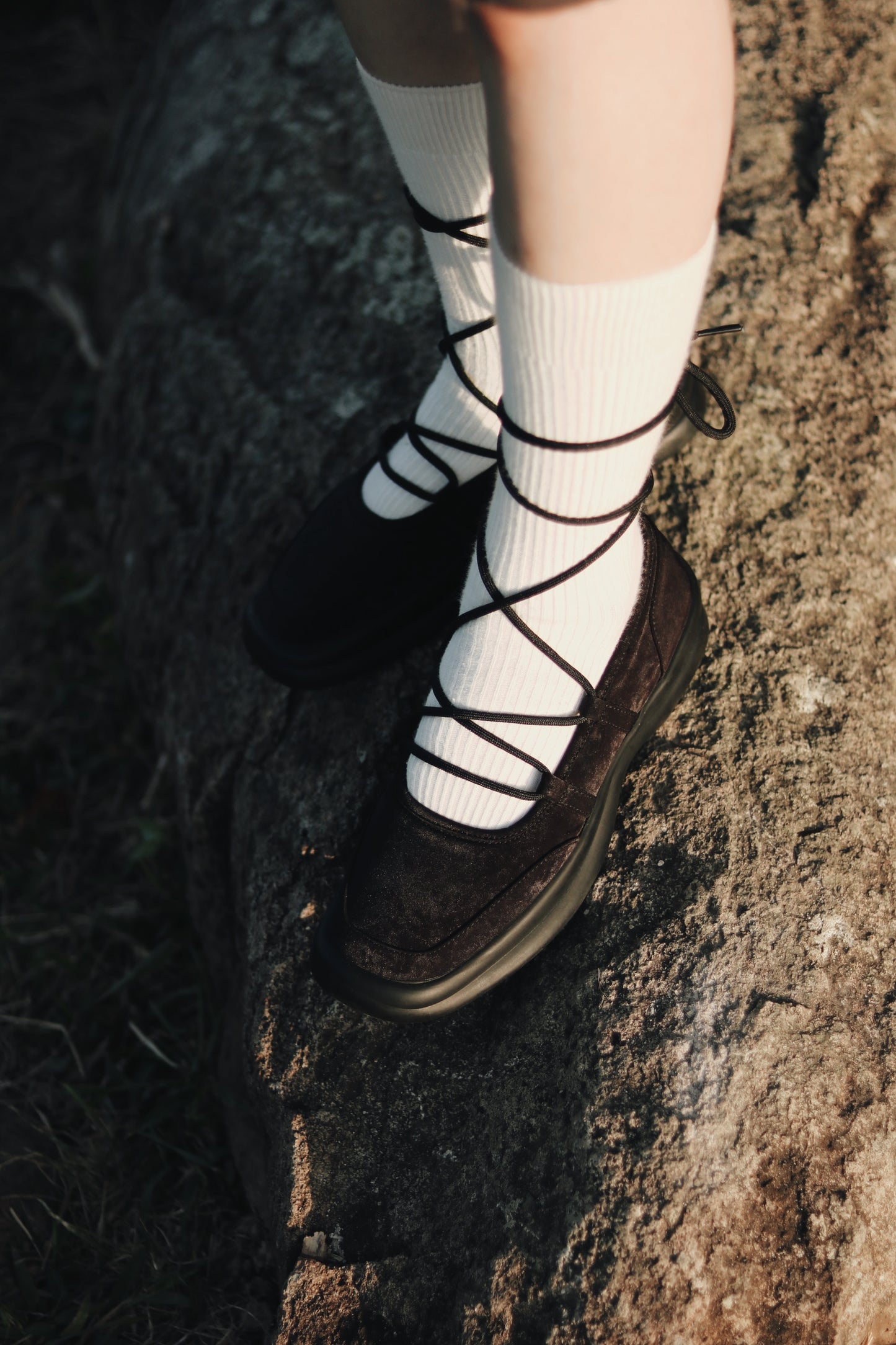 Doll Ballet Shoes (Black/Grey)