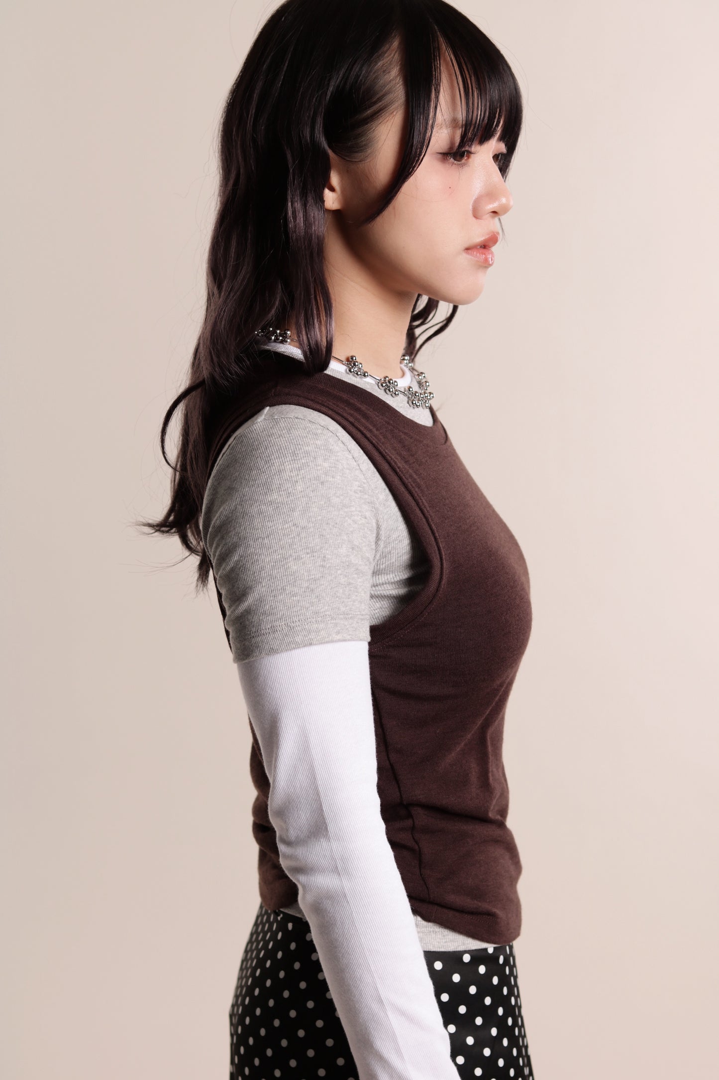Aria Layered Top (Brown)