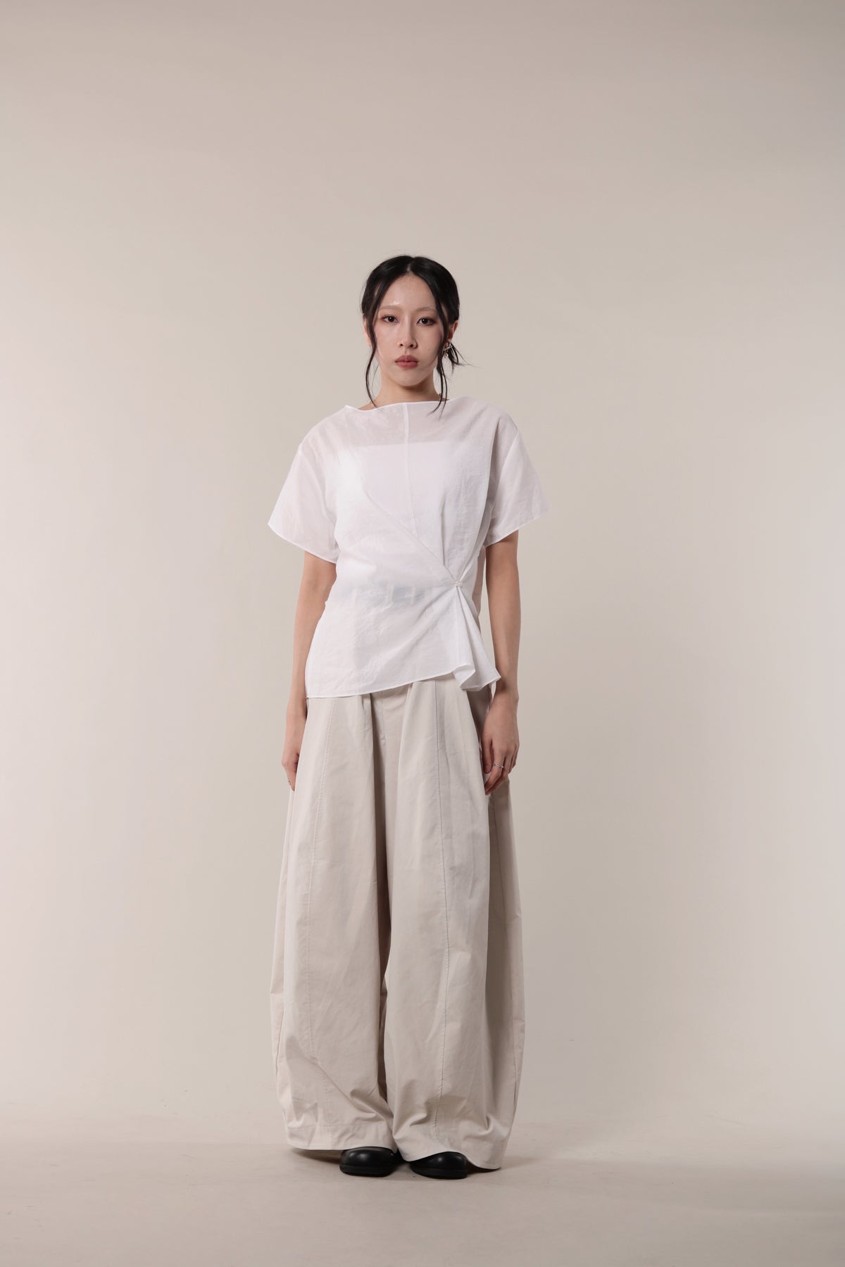 Asymmetric Twist Top (White)