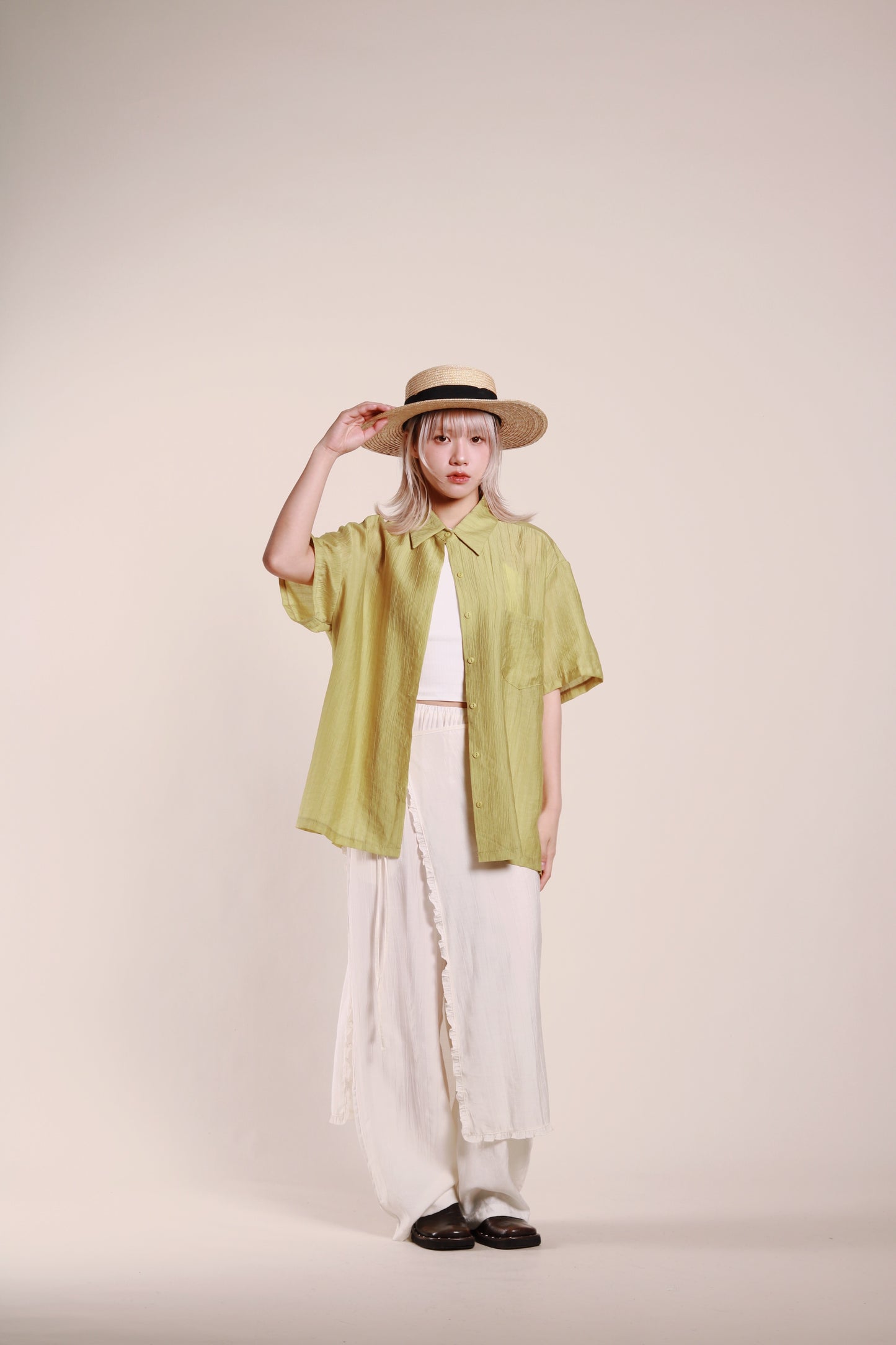 Wanda Layered Pants (Ivory)