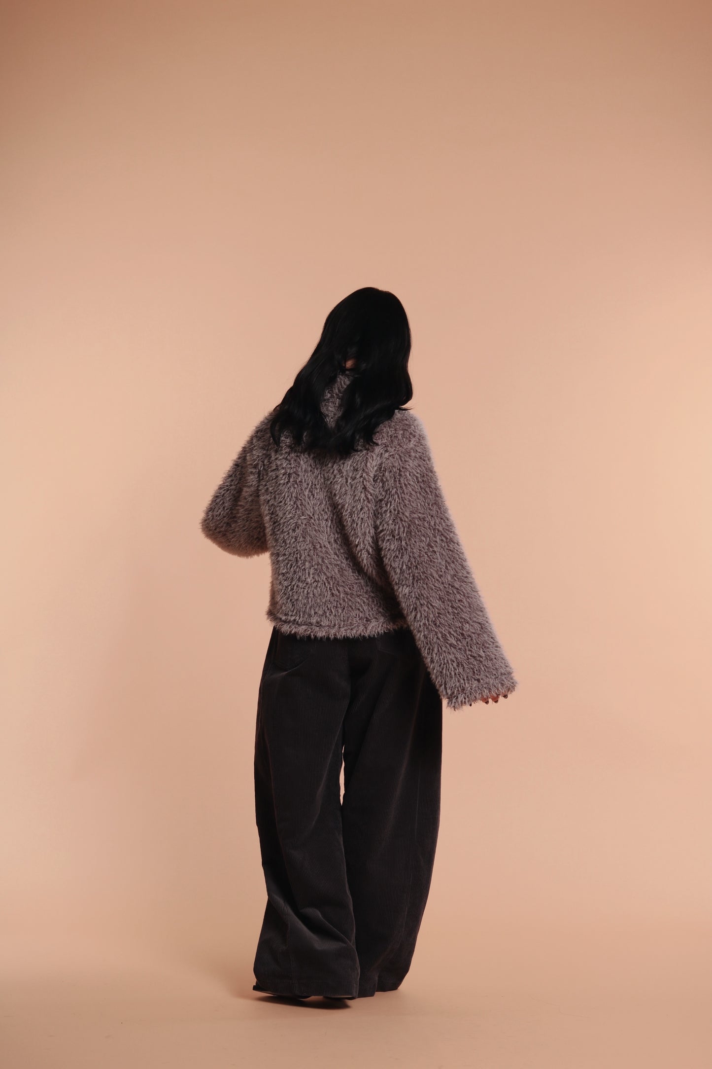 Marie Corduroy Pants (Charcoal)