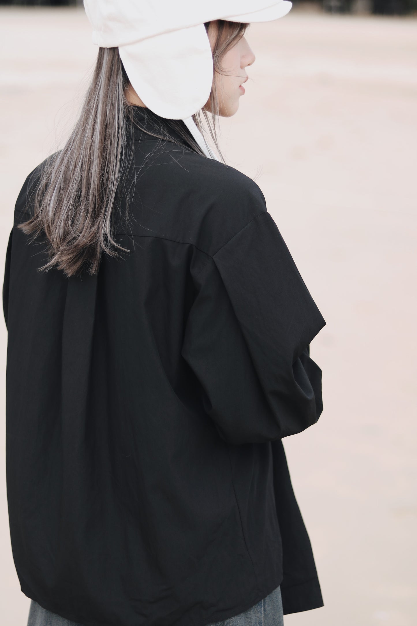 Snoopy Hat (Beige/Black/White)