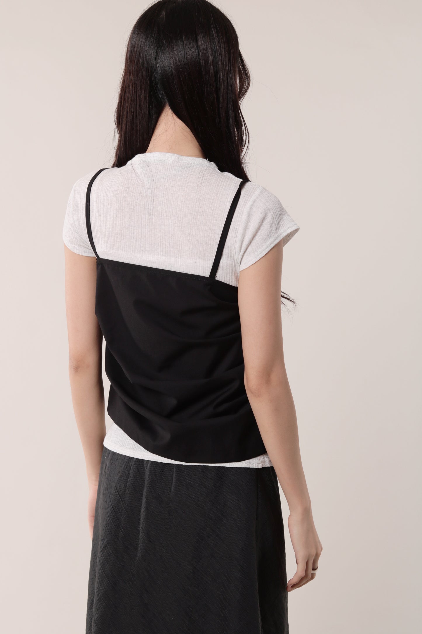 Boyce Gathered Sleeveless Top (Black)