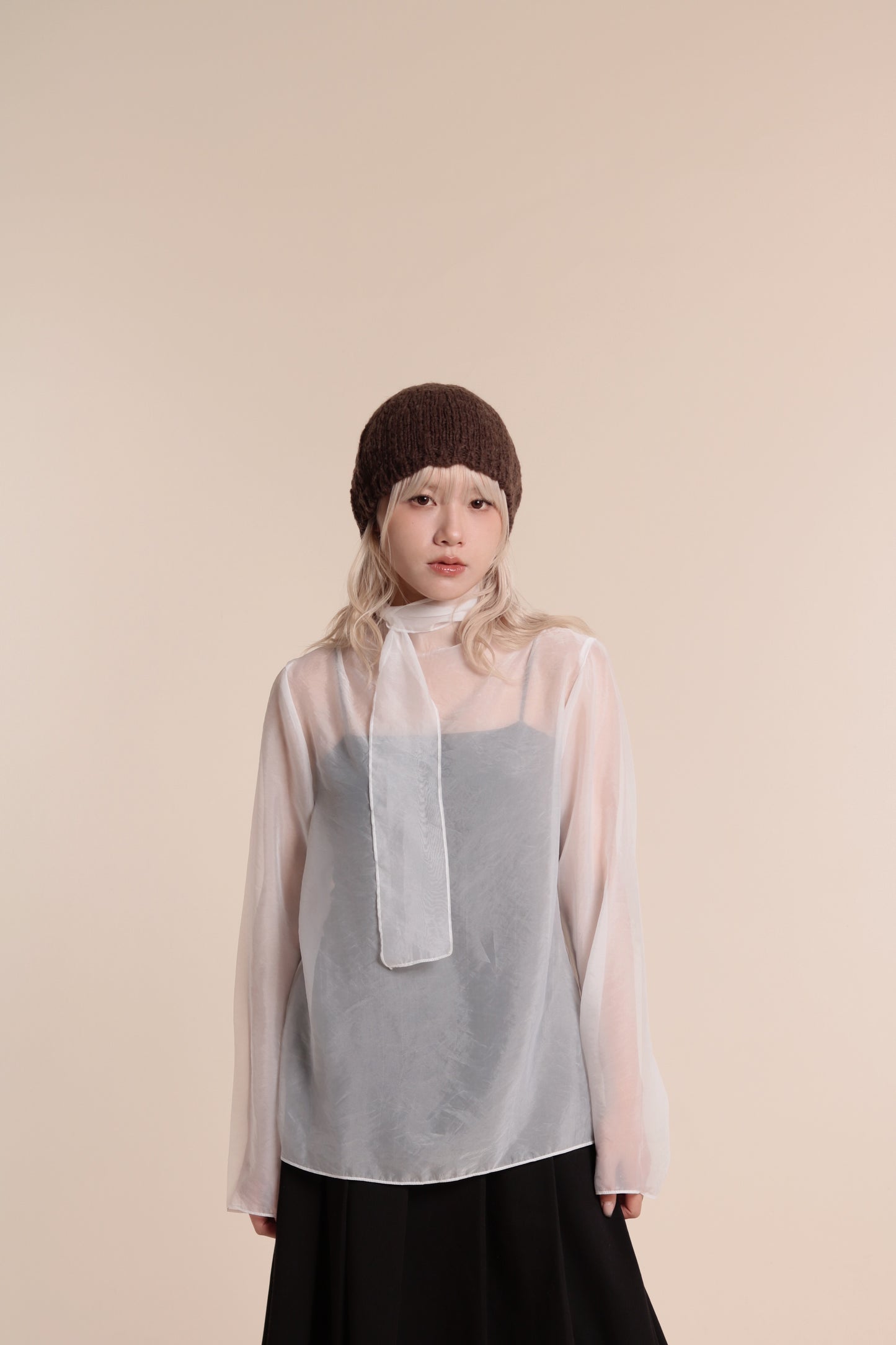 Doll See Through Blouse (White)