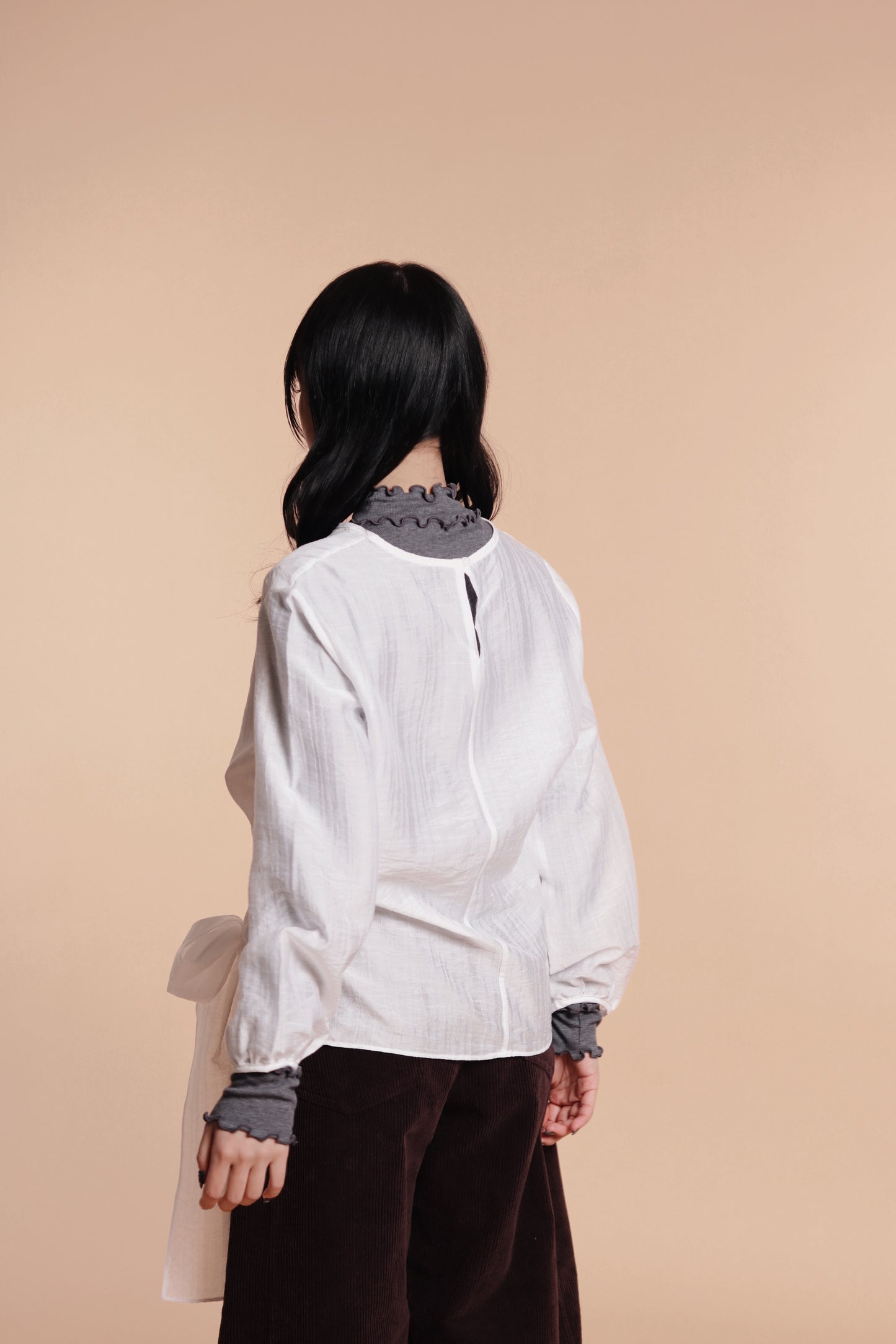 Doll Belt Blouse (White)