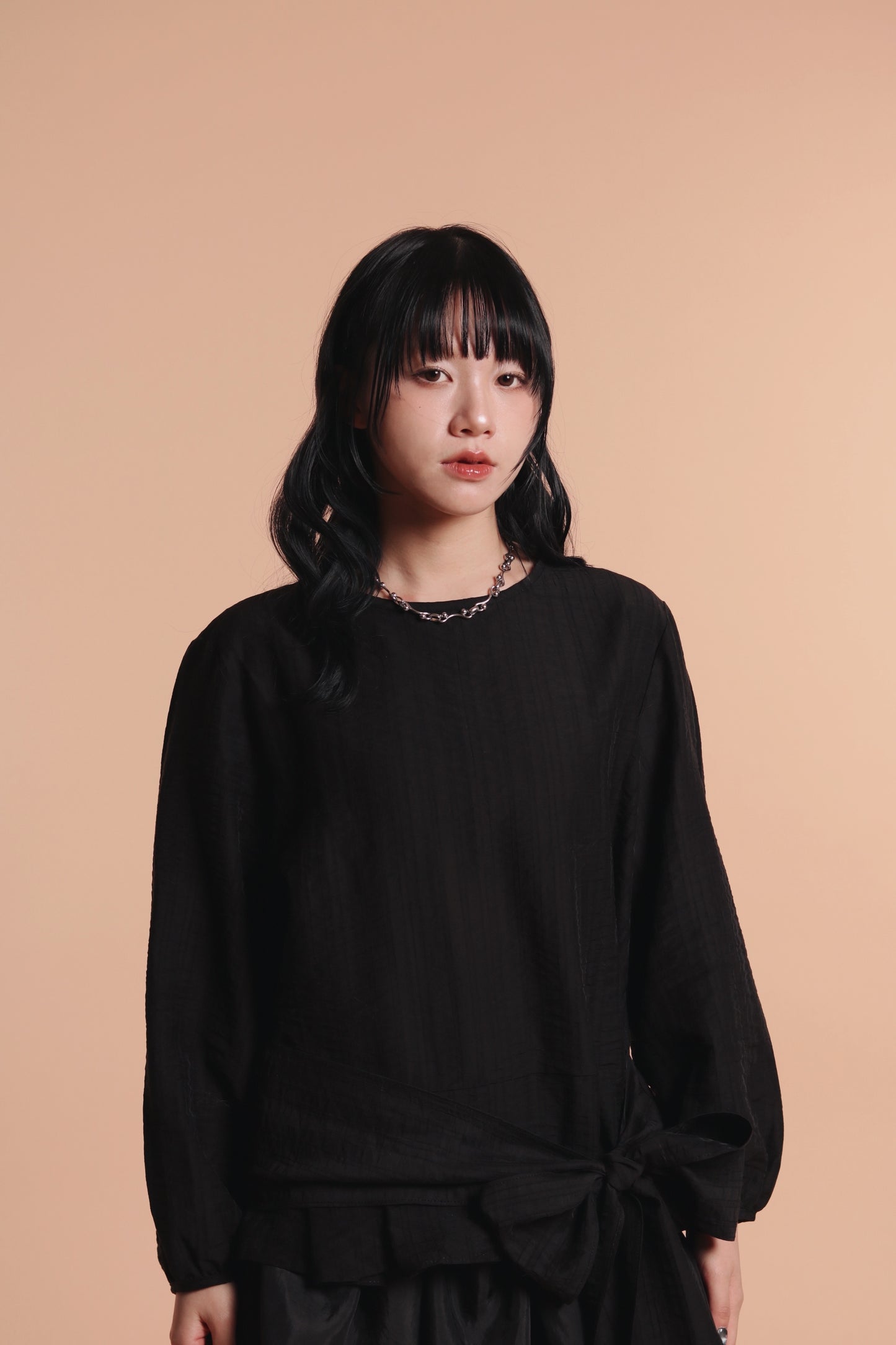 Doll Belt Blouse (Black)