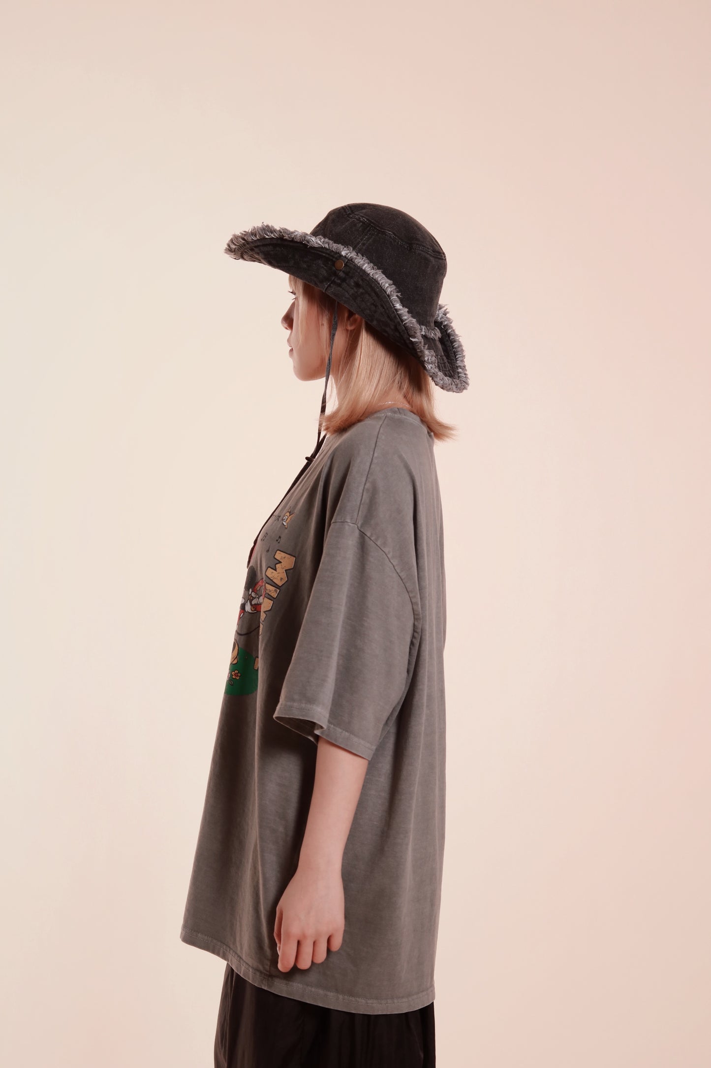 Oversized Mickey Tee (Grey)