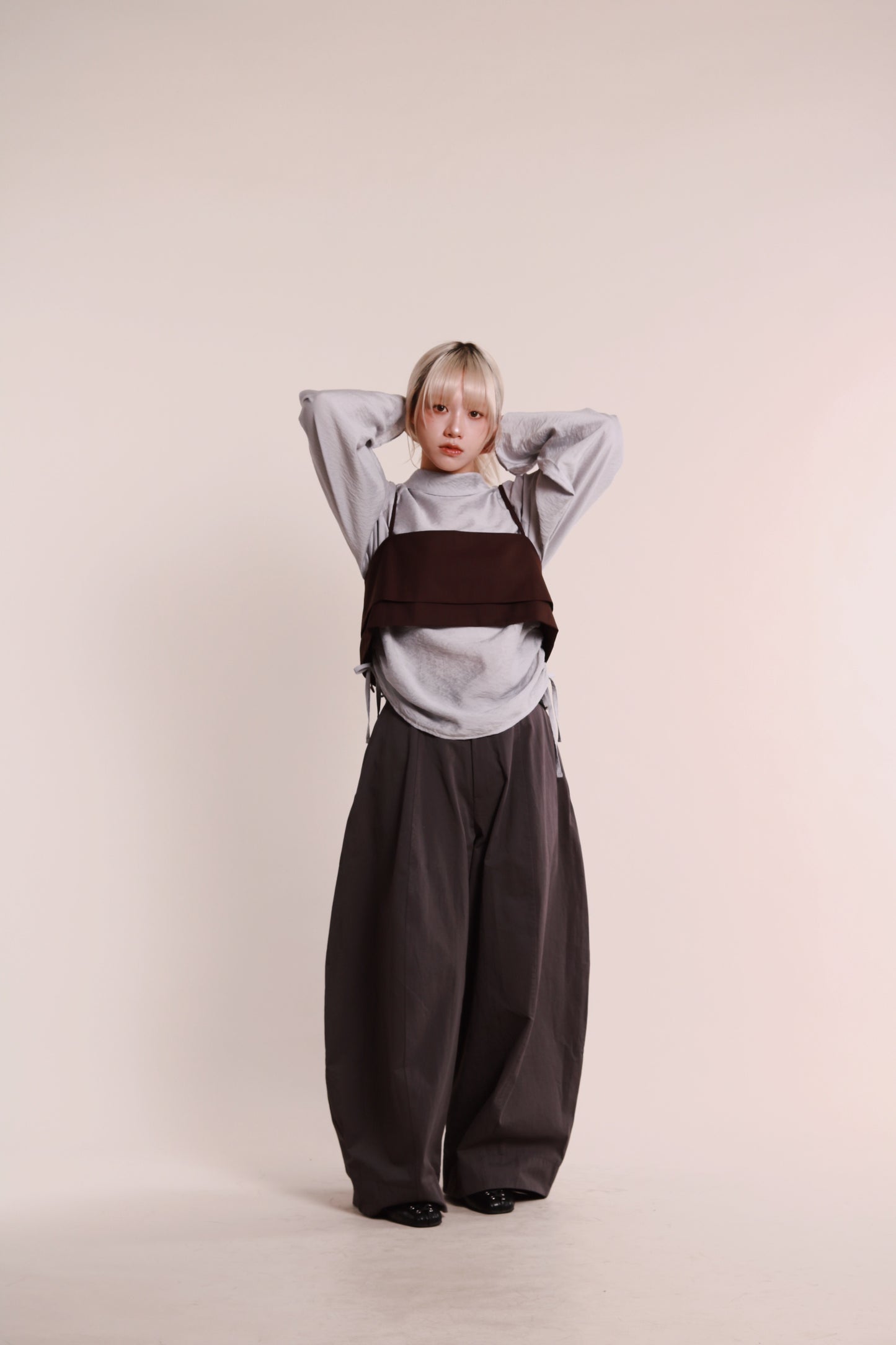 Layered Vest (Brown)