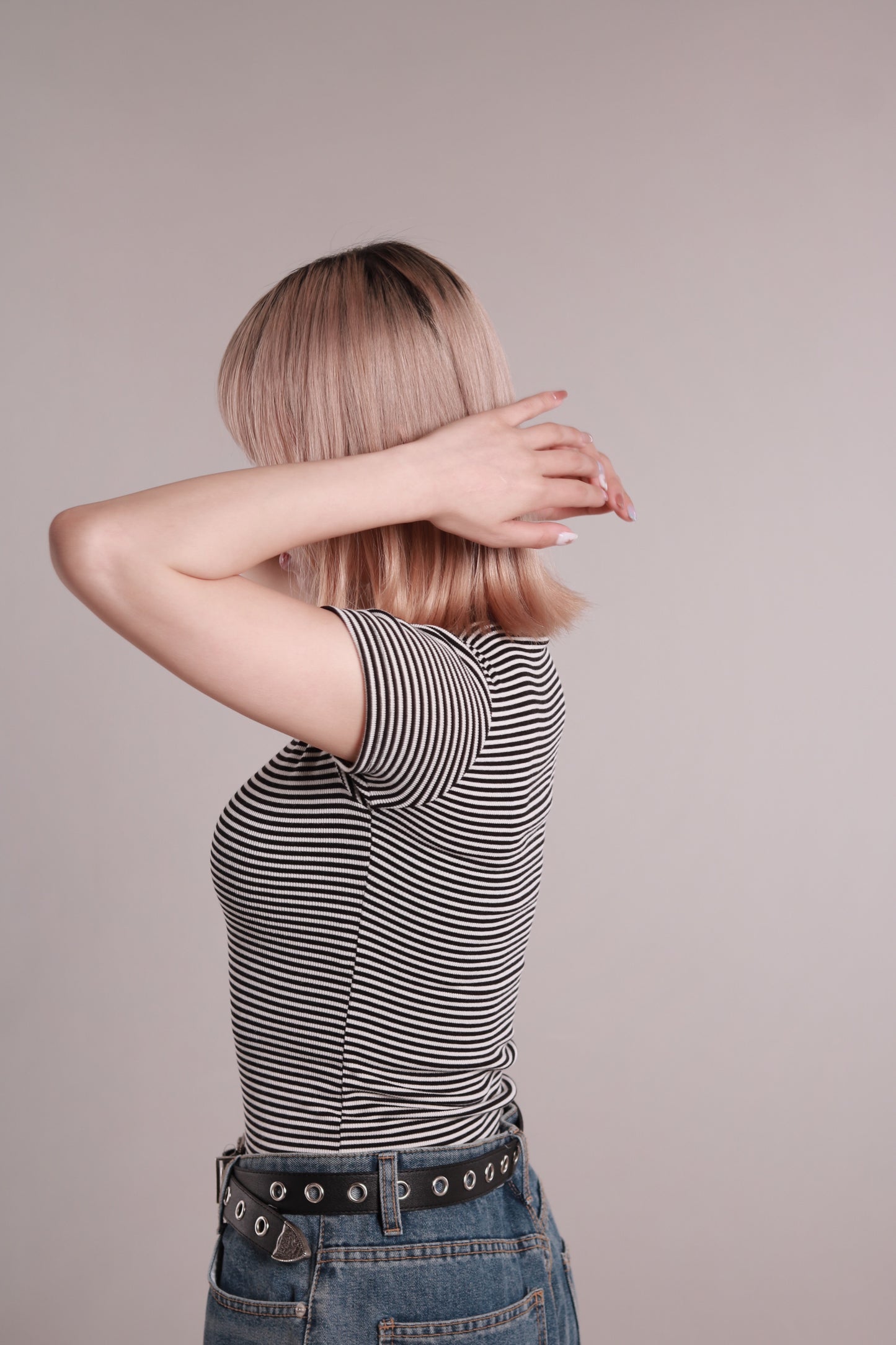 Basic Striped Tee (Black)