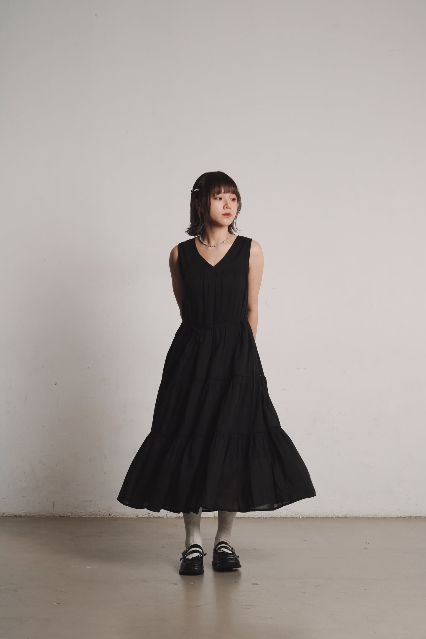 Doll Tiered Dress (Black)
