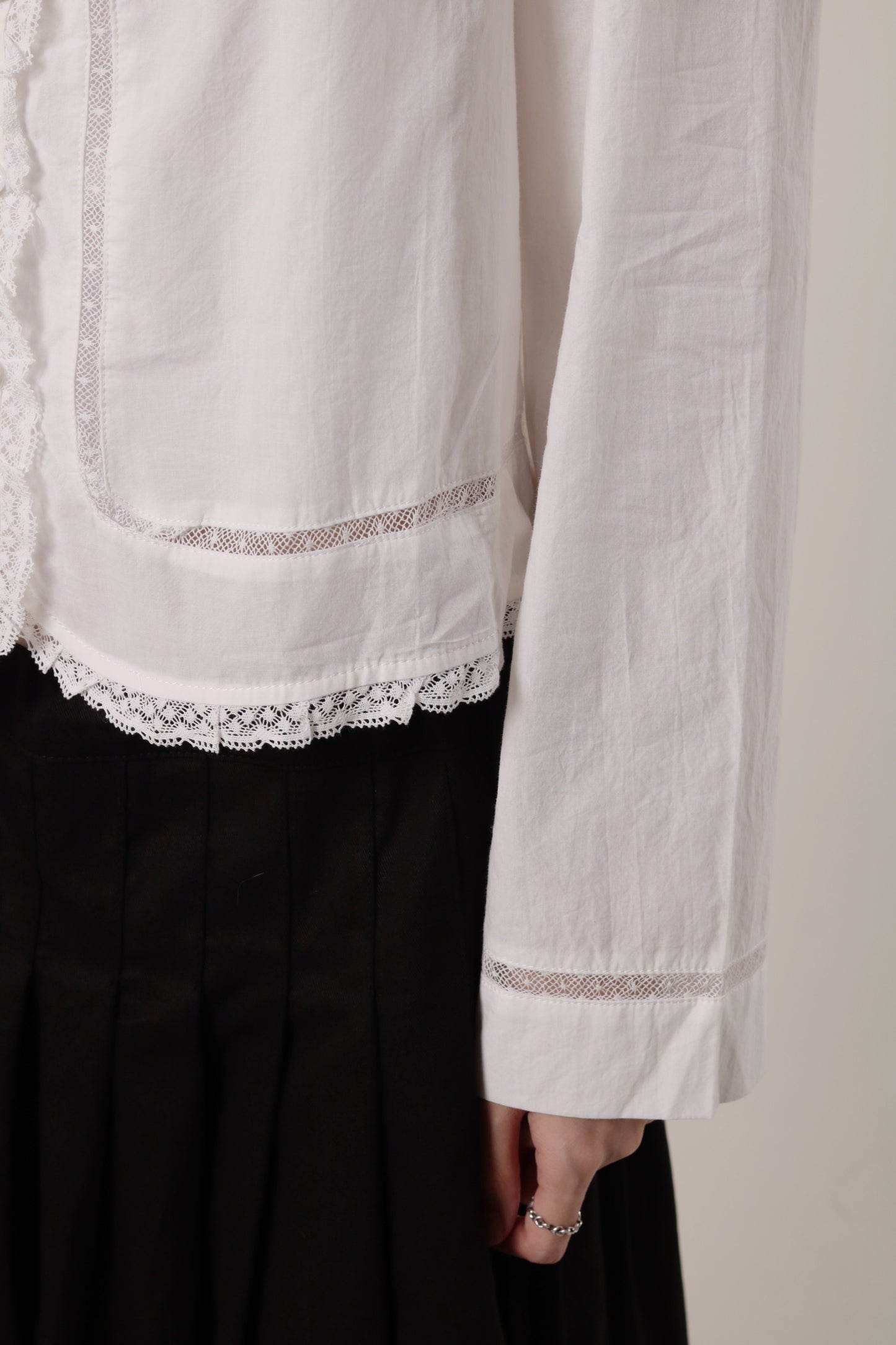 Retro Lace Shirt (White)