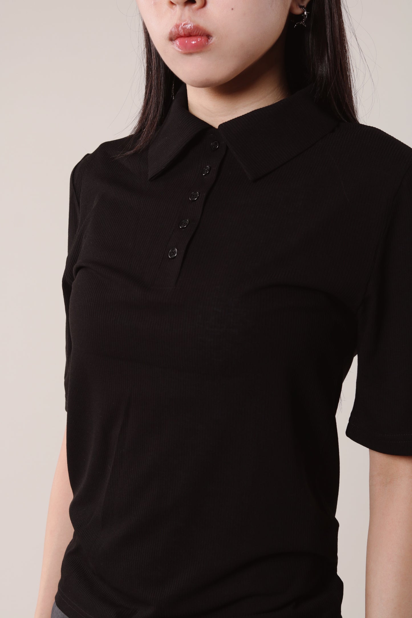 Summer Polo Tee (Black)