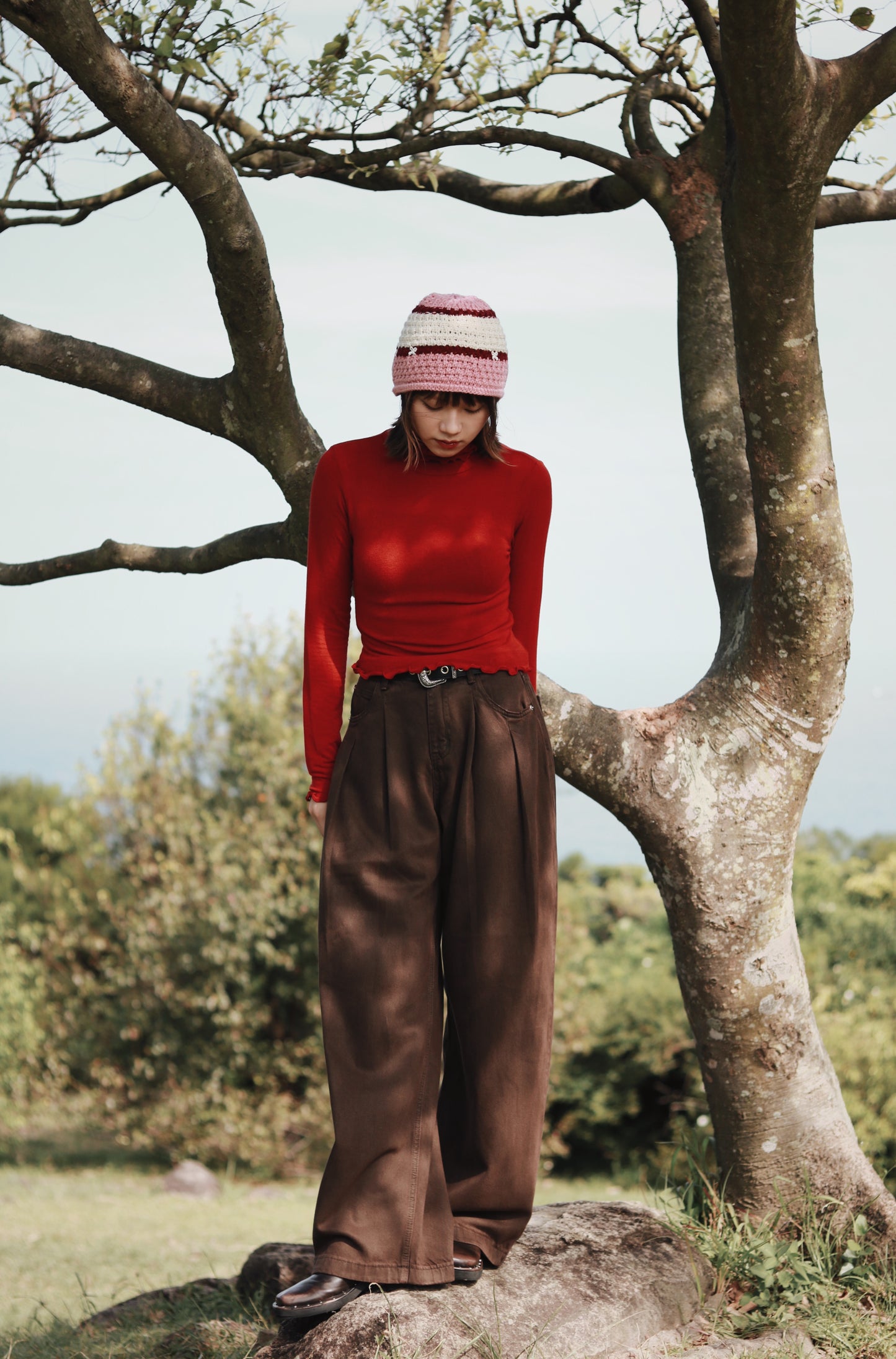 Little Ribbon Bucket Hat (Pink)