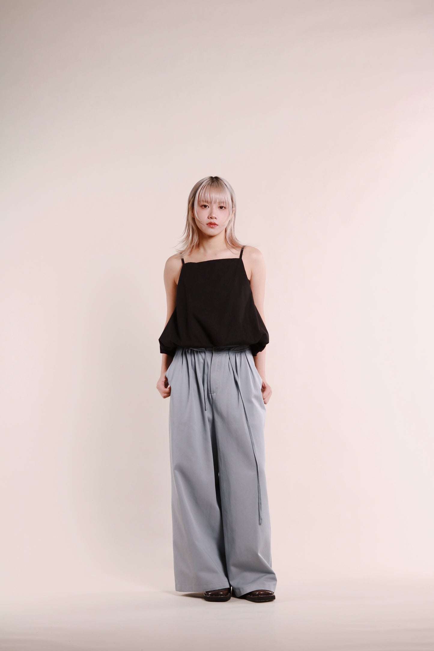 Renne Wide Leg Pants (Blue)