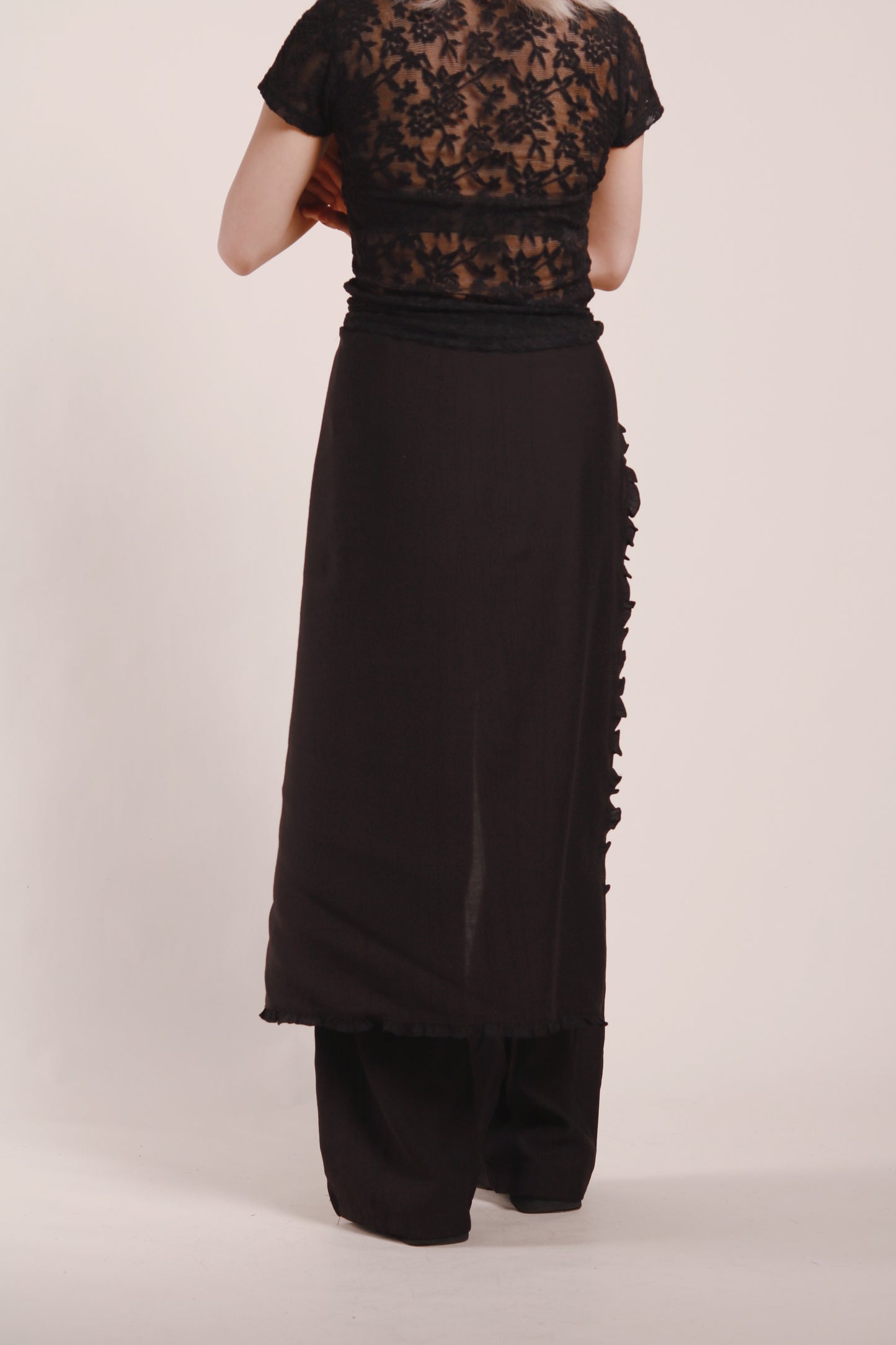Wanda Layered Pants (Black)