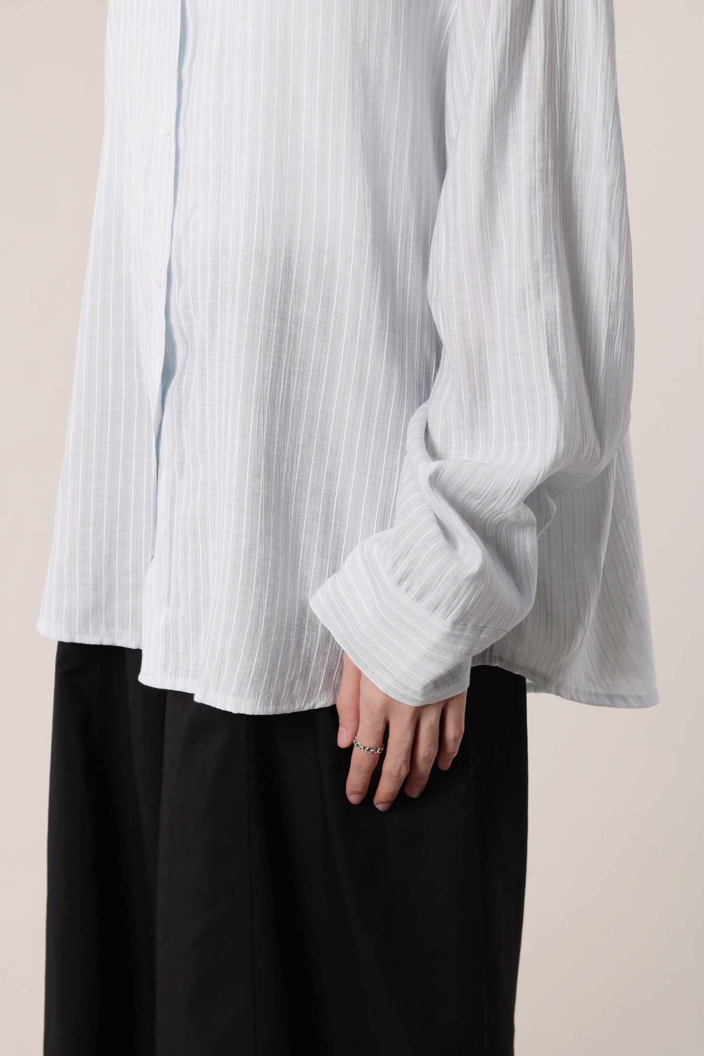 Autumn Striped Shirt (Baby Blue)