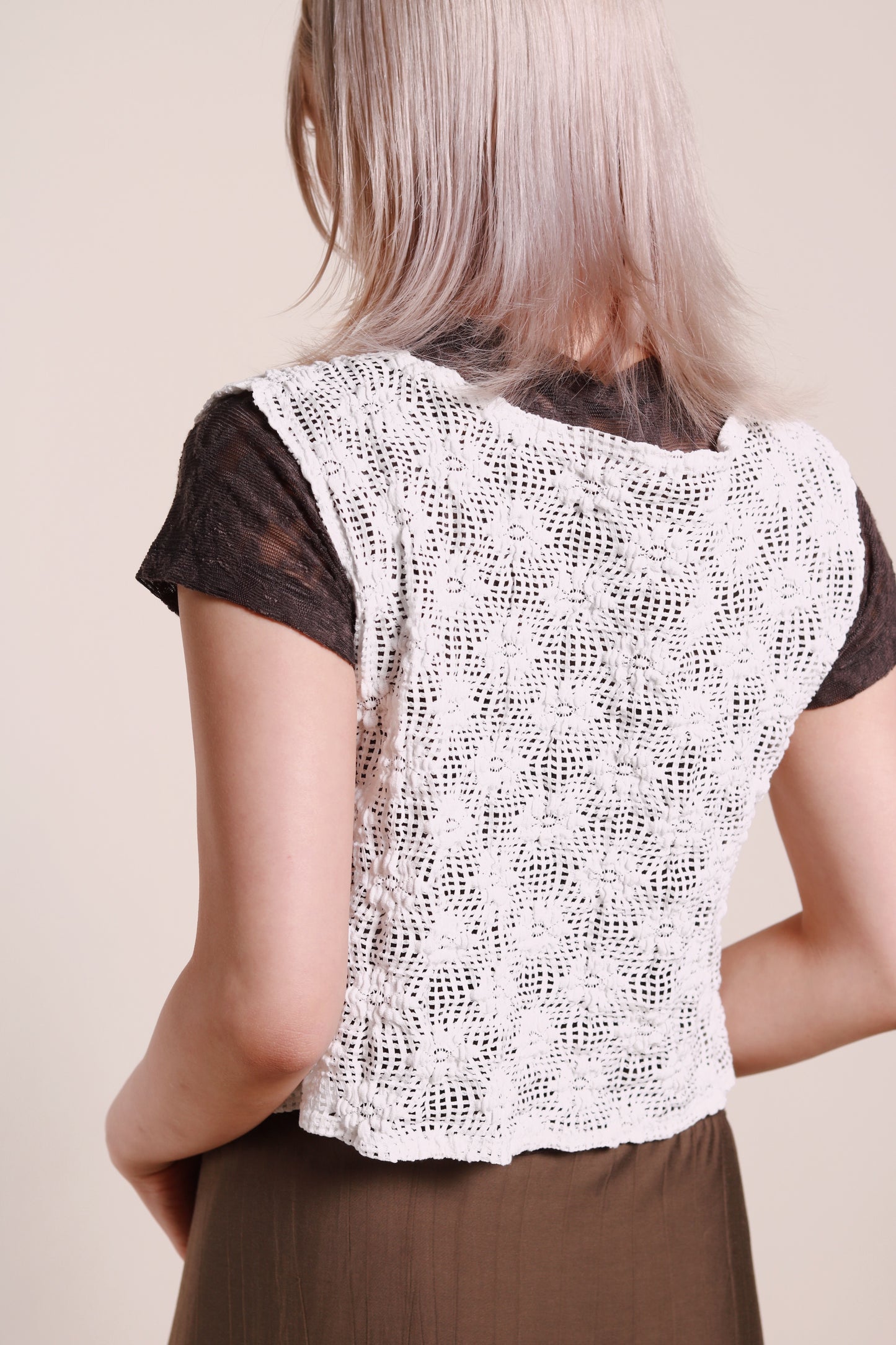 Woven Vest (White)
