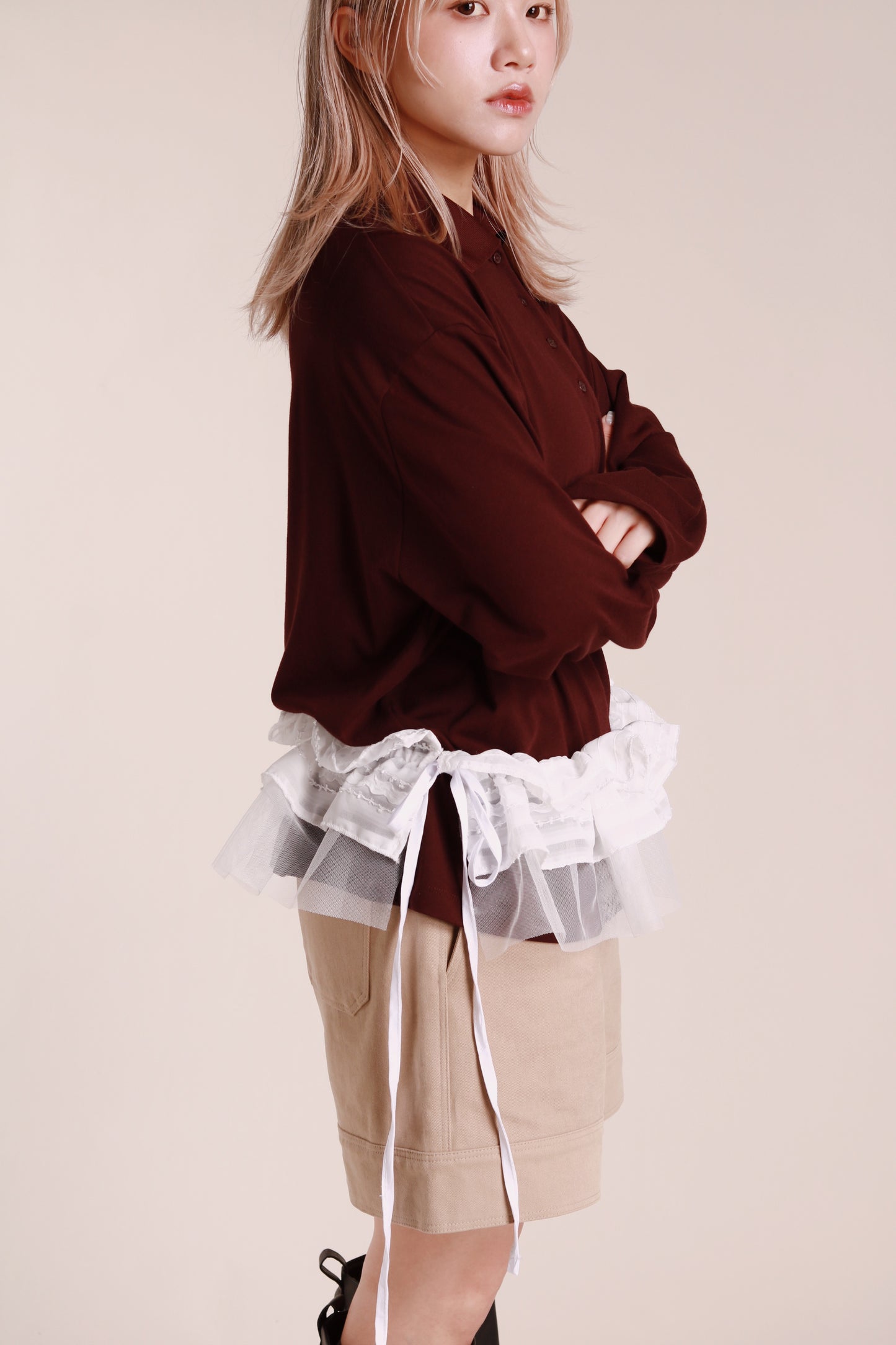 Autumn Polo Top (Wine)