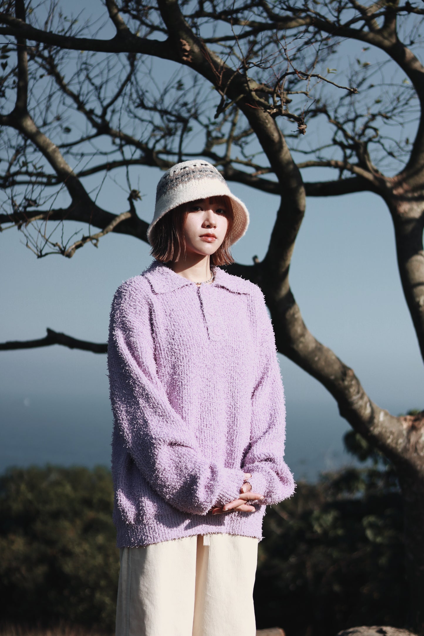 Snow Bucket Hat (Ivory)