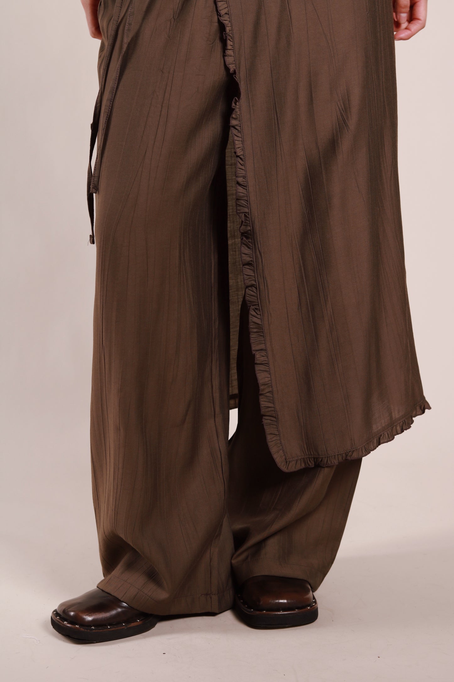 Wanda Layered Pants (Brown)