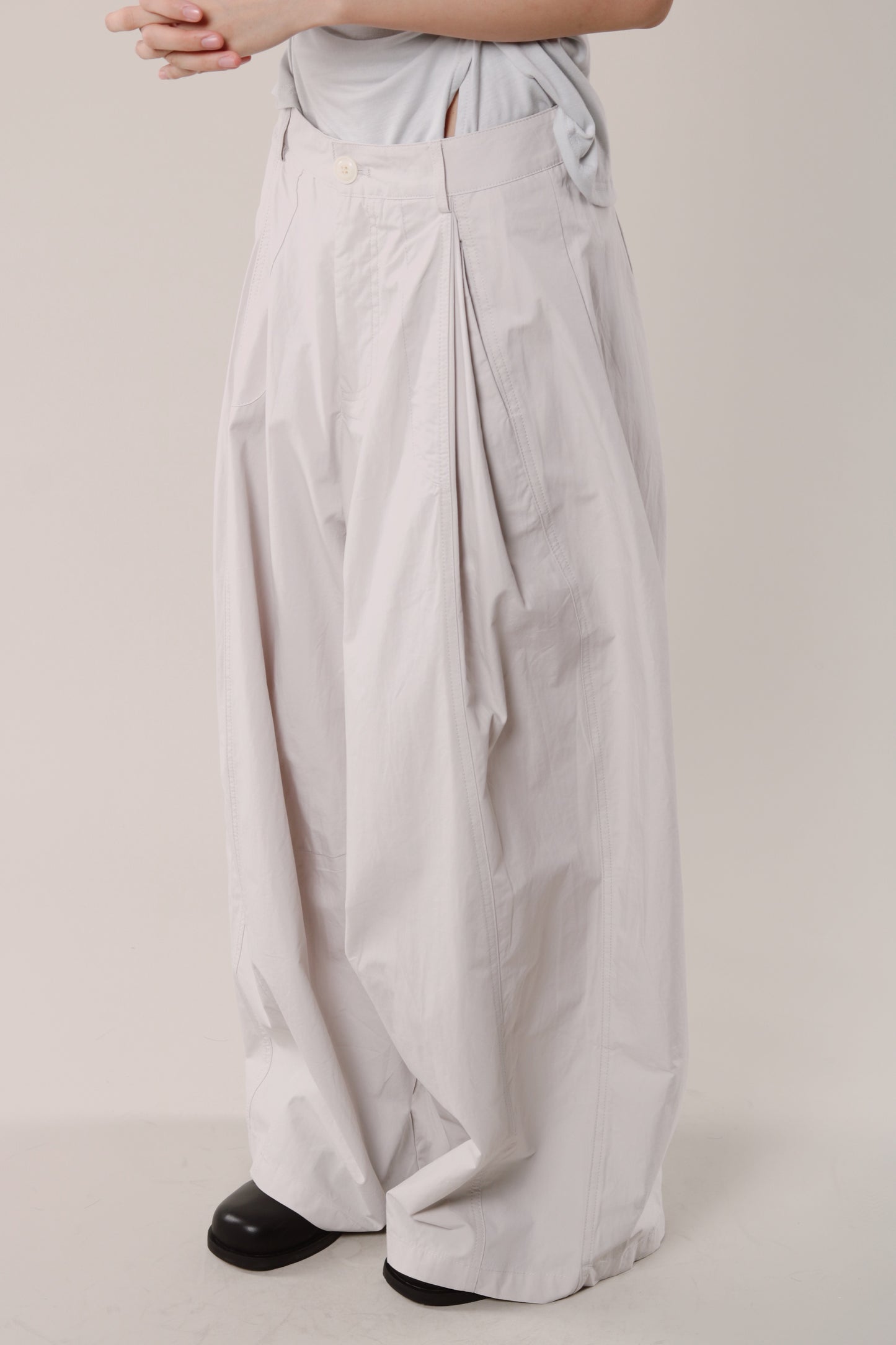 Wide Leg Pants (Light Grey)