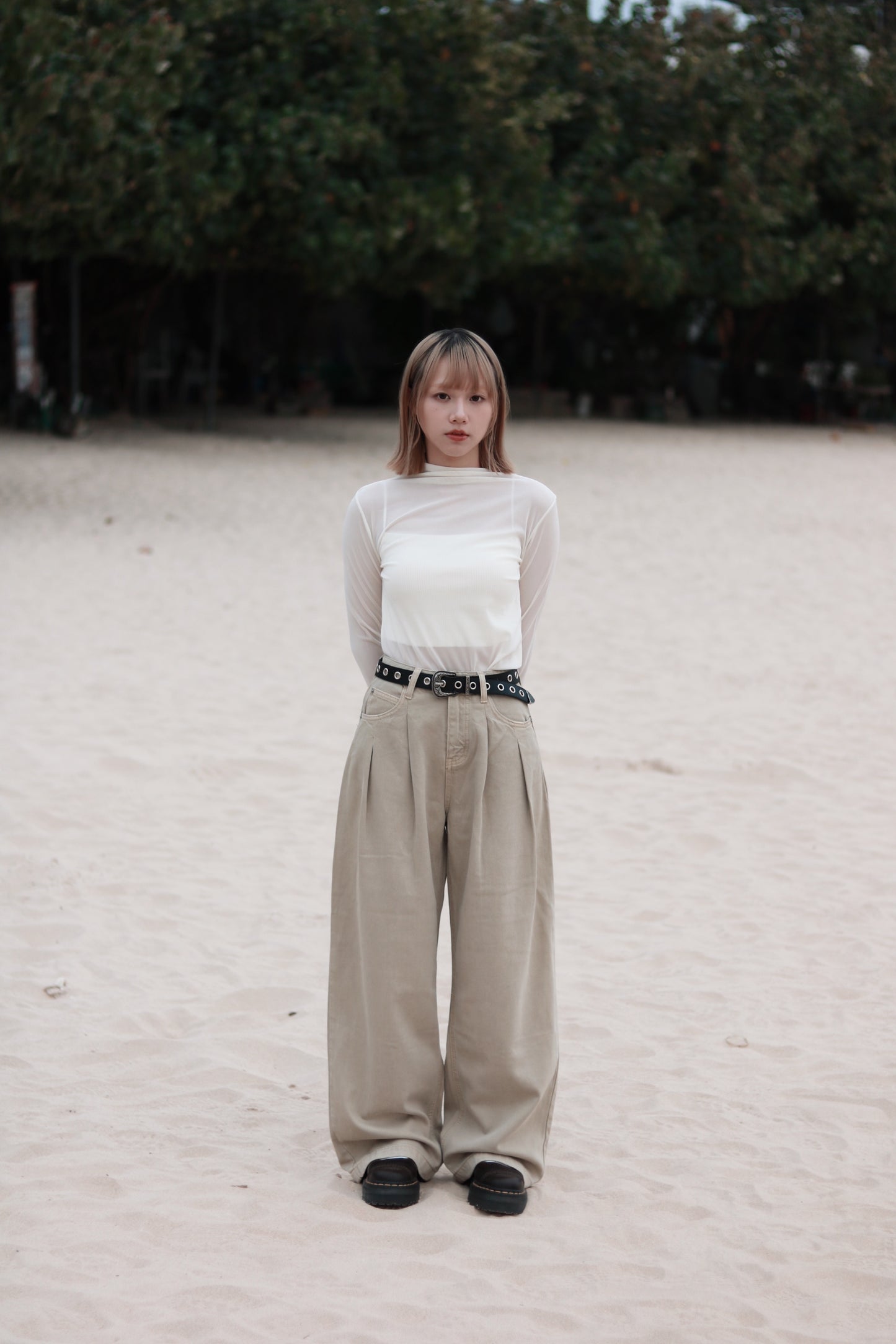 Spring See Through Top (White)